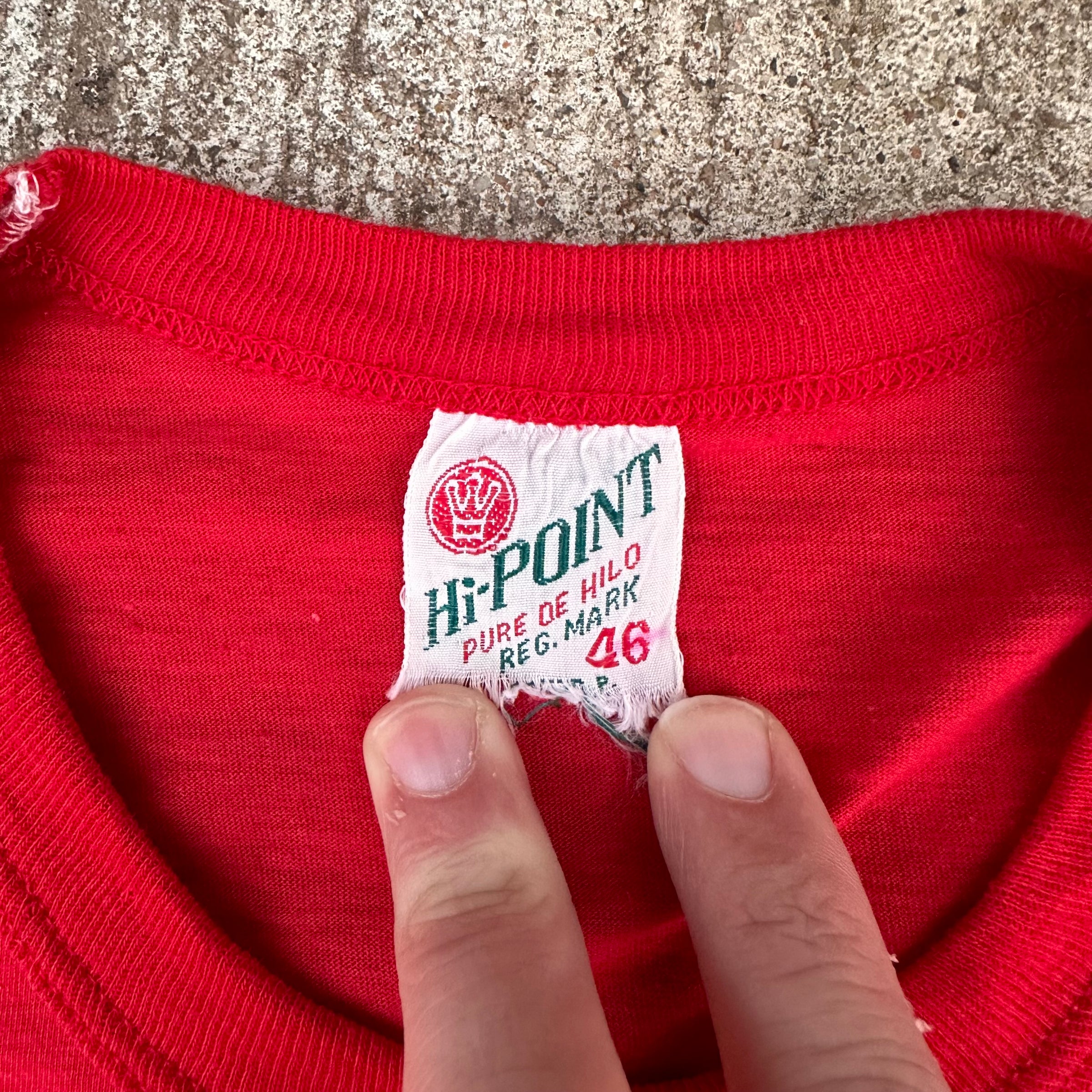 1960’s Deadstock “Fly The Friendly Skies of Vietnam” United Airlines Slogan T-Shirt Size 46