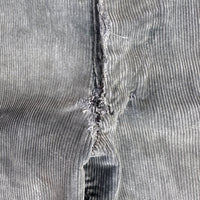 1920’s/30’s Strong Reliable Grey Corduroy Pants 38” x 28”