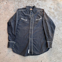 1940’s/50’s Miller Black Cotton Western Shirt Small