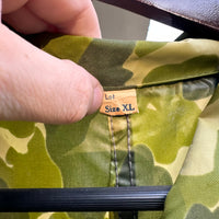 1950’s Tailor Made Coveralls from WWII Camo Parachute XL