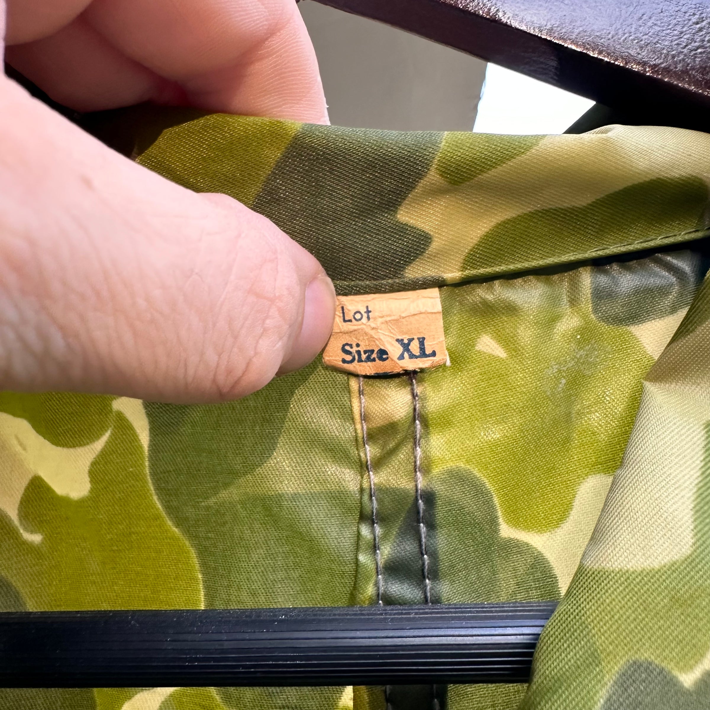 1950’s Tailor Made Coveralls from WWII Camo Parachute XL