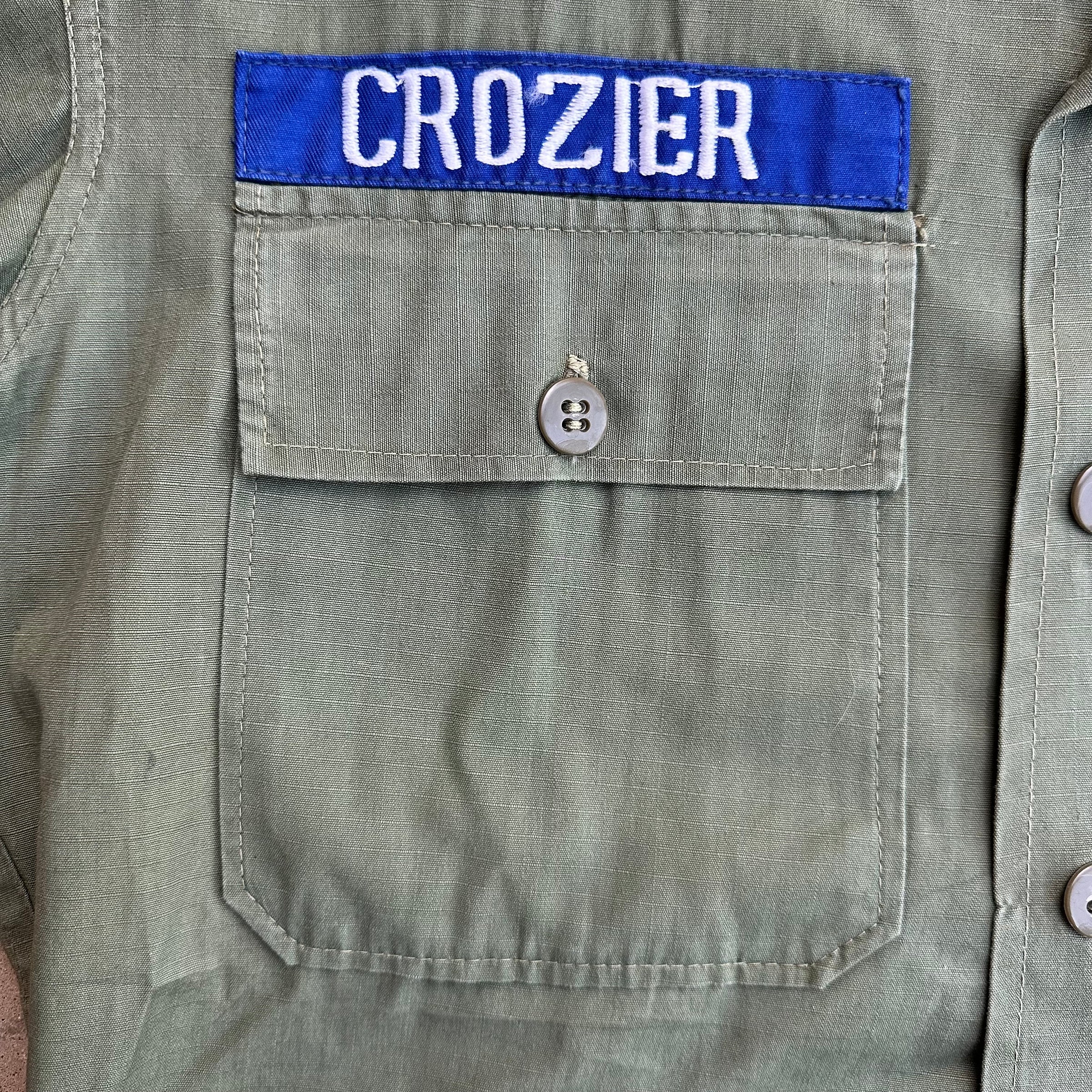 1960’s USAF Tailor Made Ripstop Fatigue Shirt 22.5” Chest