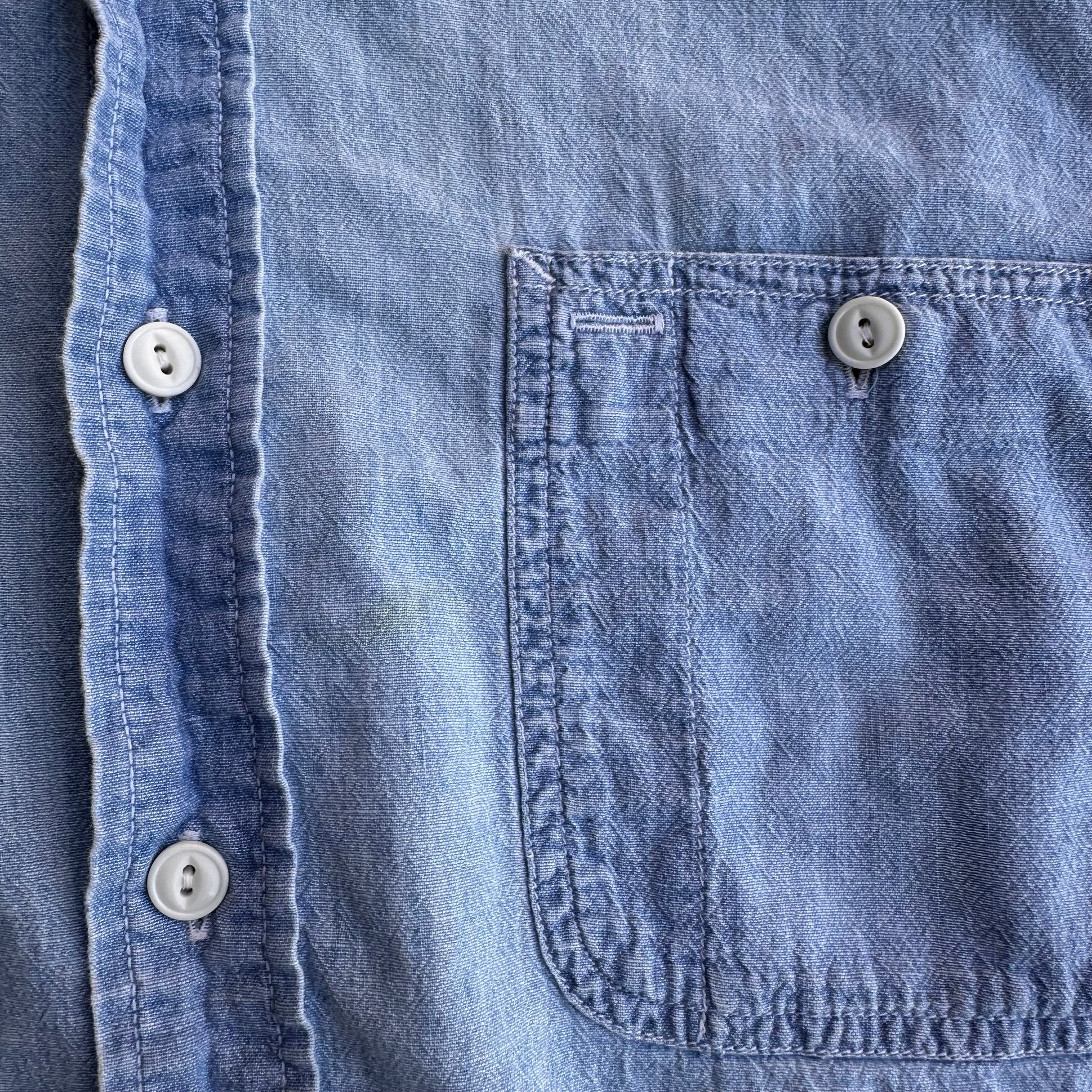 1990’s RRL Chambray Work Shirt Large