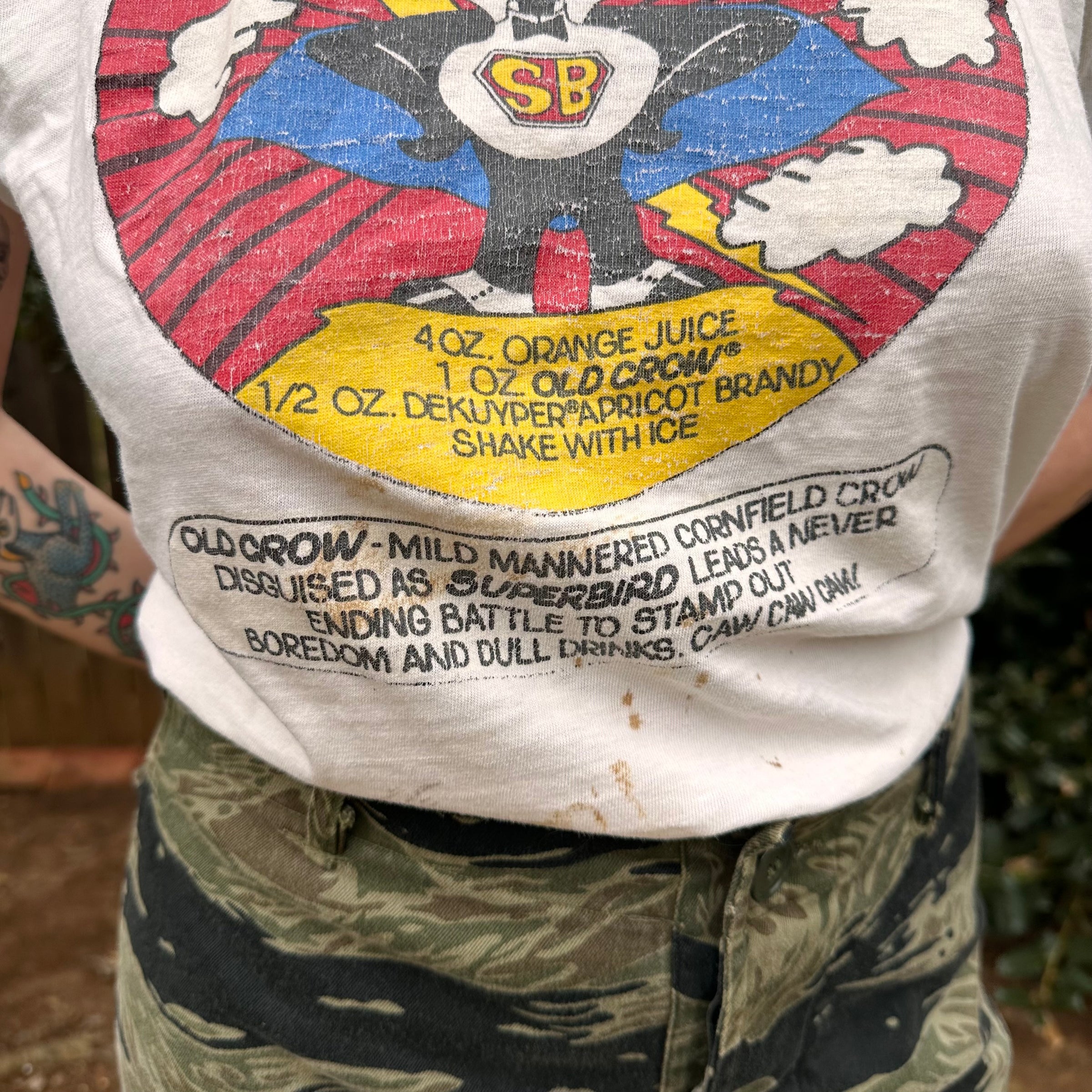 1960’s Superbird Old Crow Cocktail T-Shirt Medium