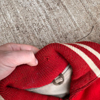 1960’s Hatchers Bulldog Patched Reversible Wool Varsity Jacket 25” Chest