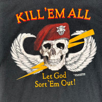 1980’s Kill ‘Em All Special Forces T-Shirt XL