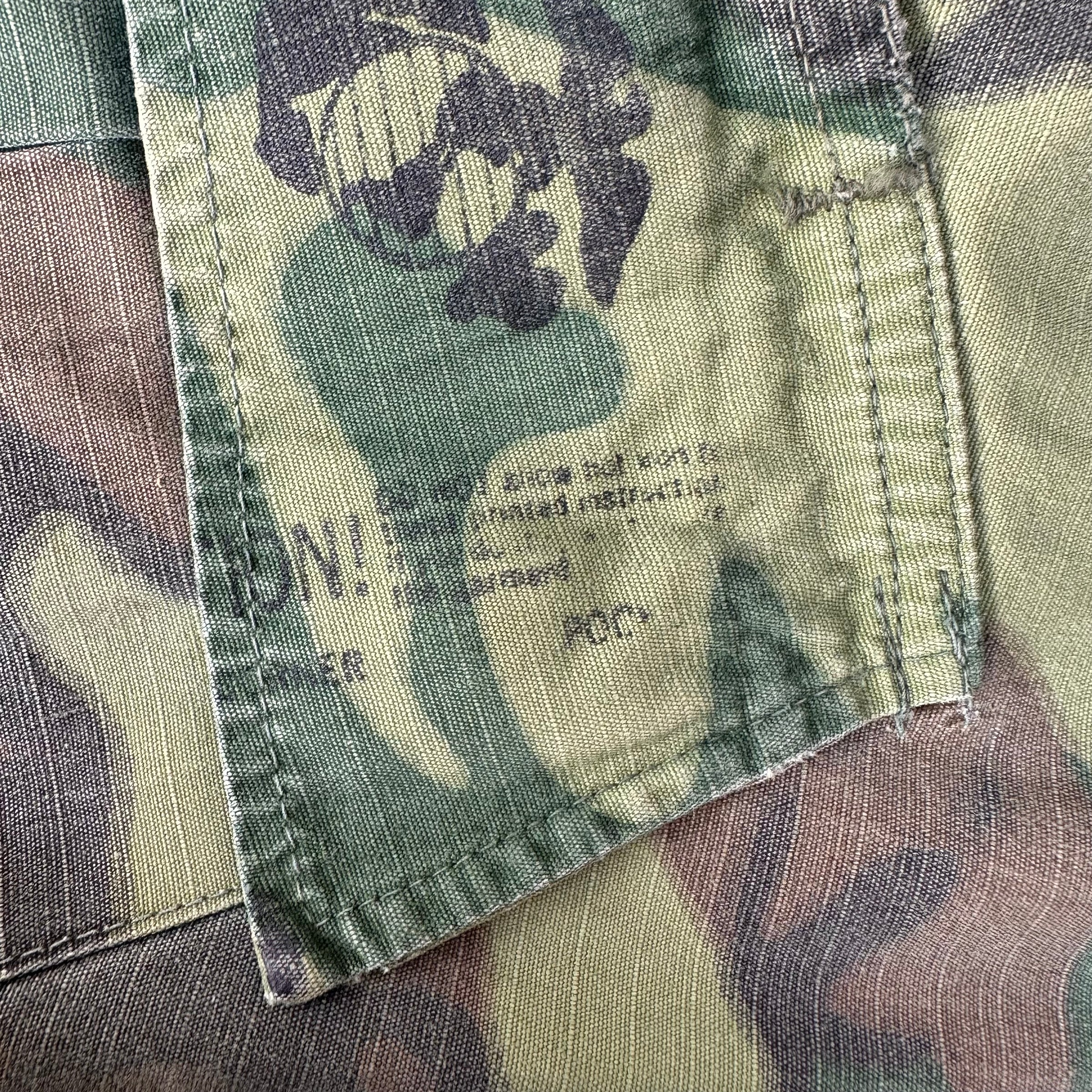 1960’s Vietnam War Lime Green ERDL Jungle Jacket Small Regular