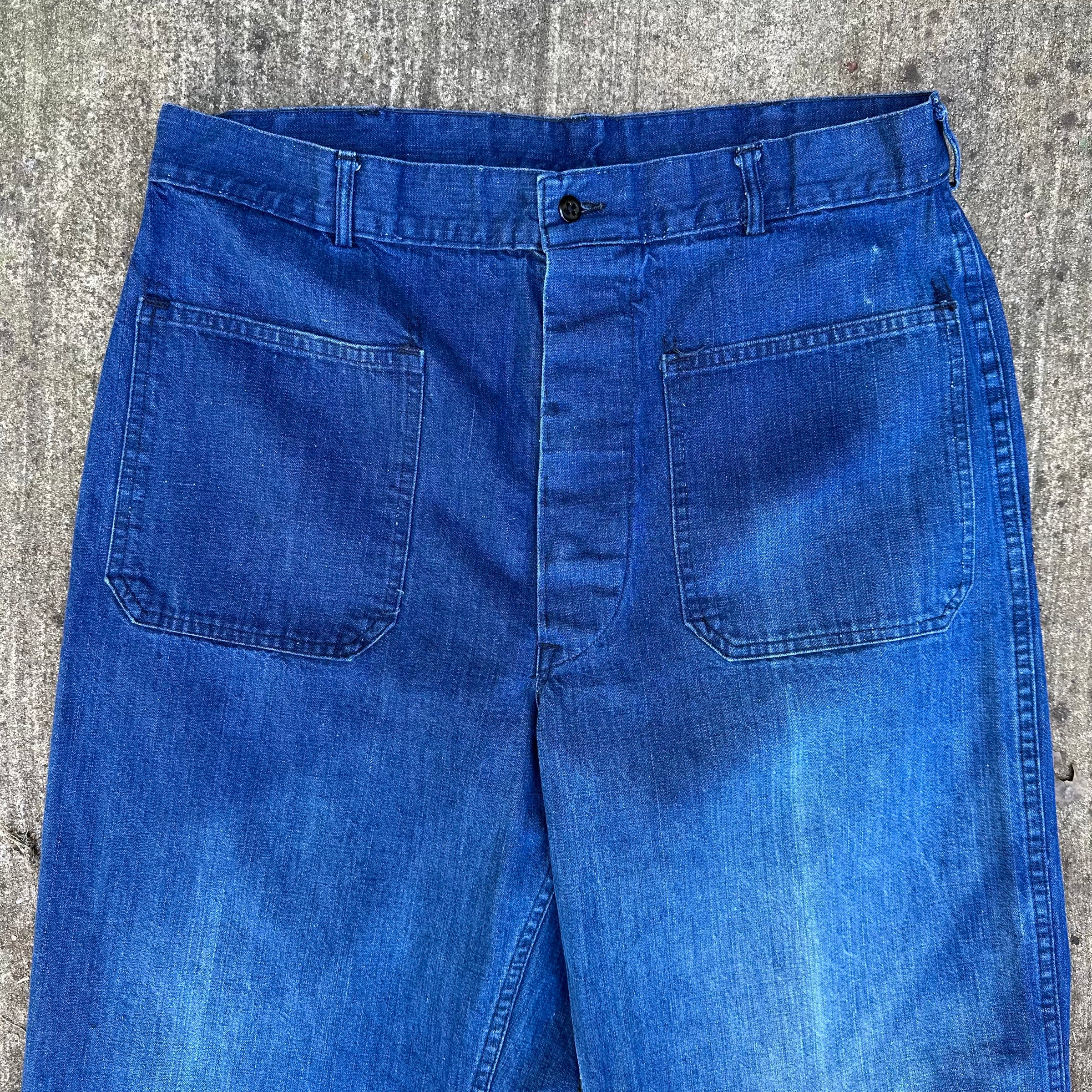 1950’s/60’s Sun Faded USN Denim Dungarees