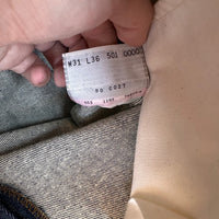 1990’s Deadstock MiUSA Levi’s 501 Shrink to Fit Denim Jeans Tagged 31” x 36”