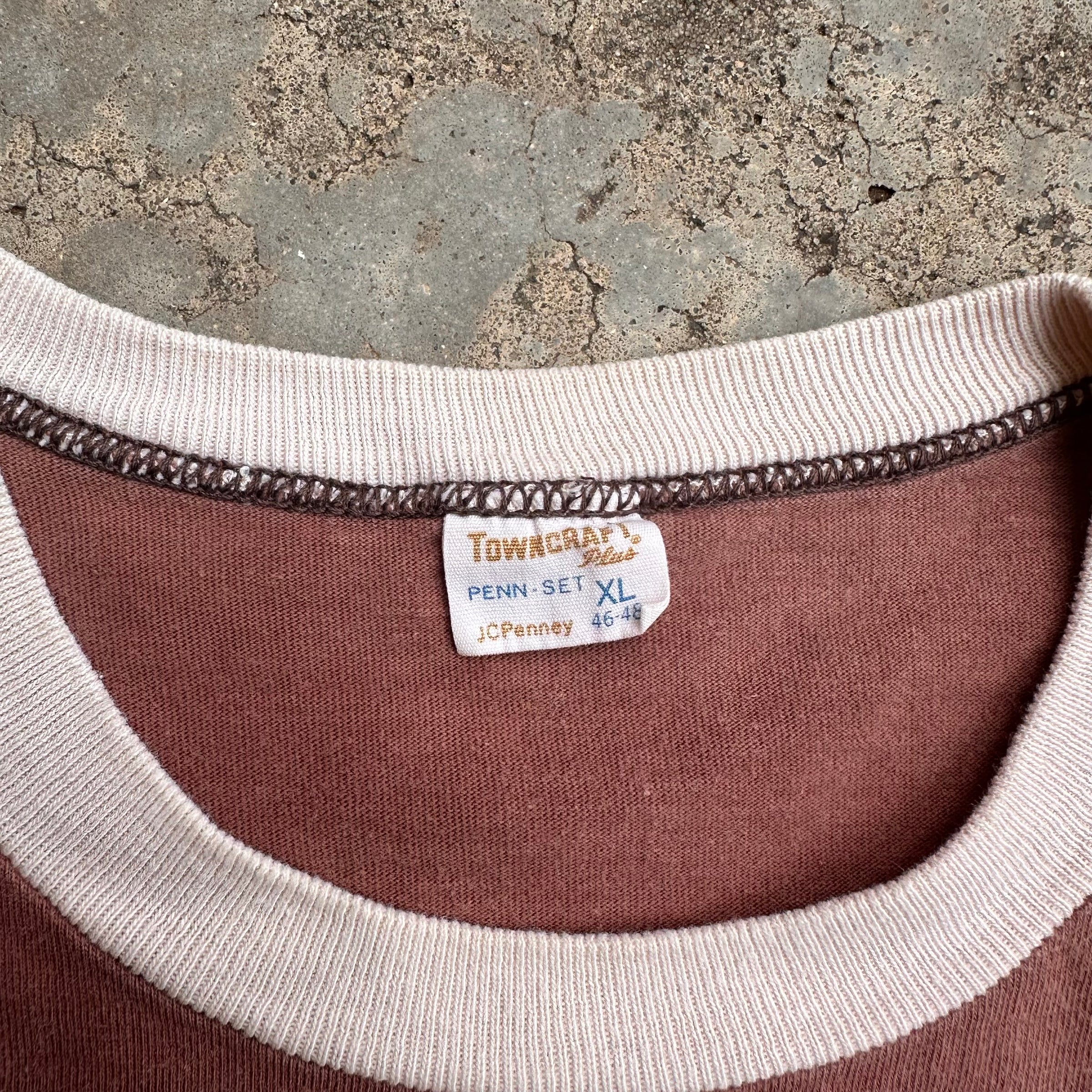 1970’s Sun-Faded Two-Tone Penney’s Pocket T-Shirt Medium