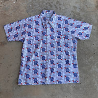 1970’s PBR Beer Print Short Sleeve Shirt XL