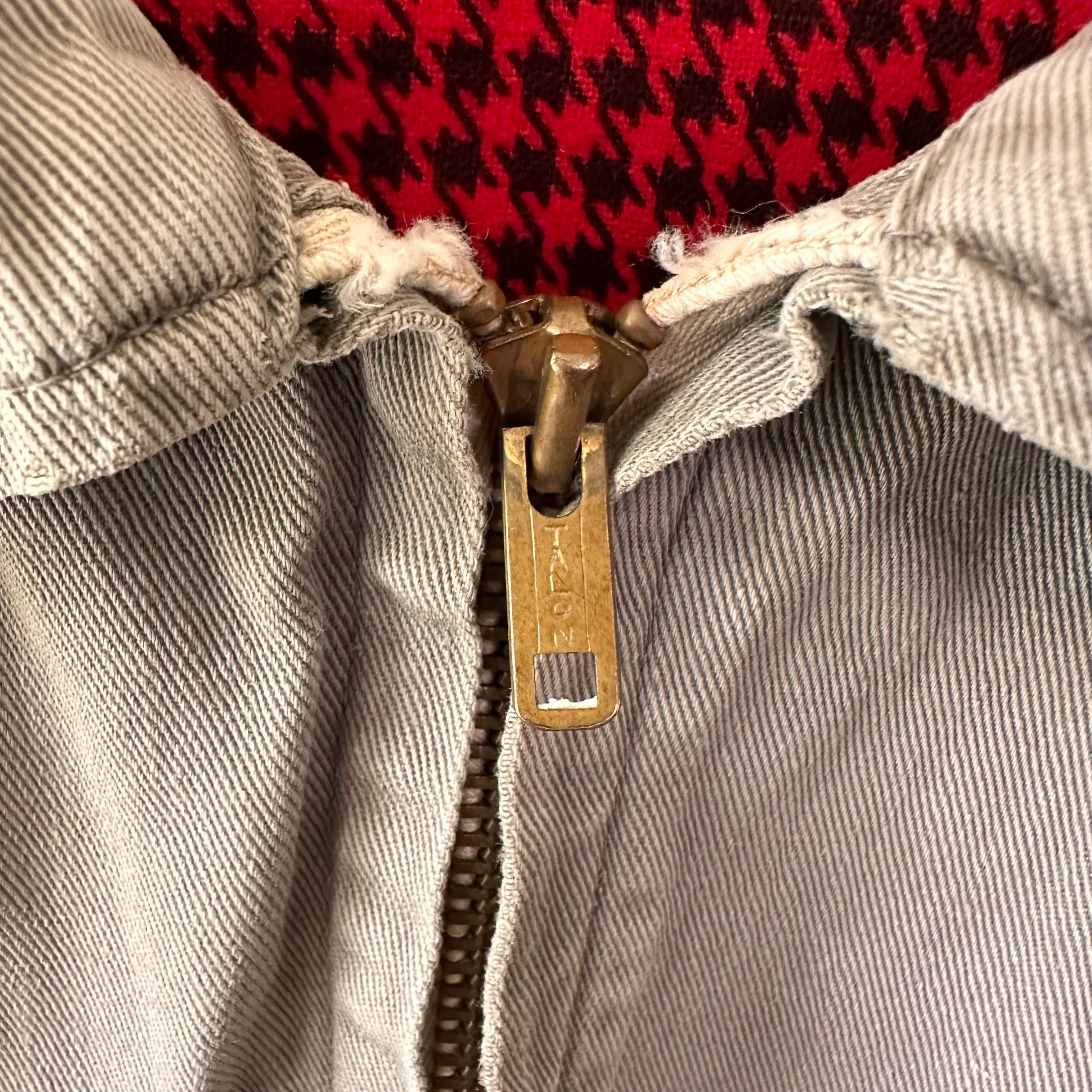 1950’s Kem Wear Gingham Lined Work Jacket Medium