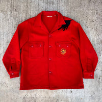 1960’s Boy Scout Patched Wool CPO Shirt Size 42
