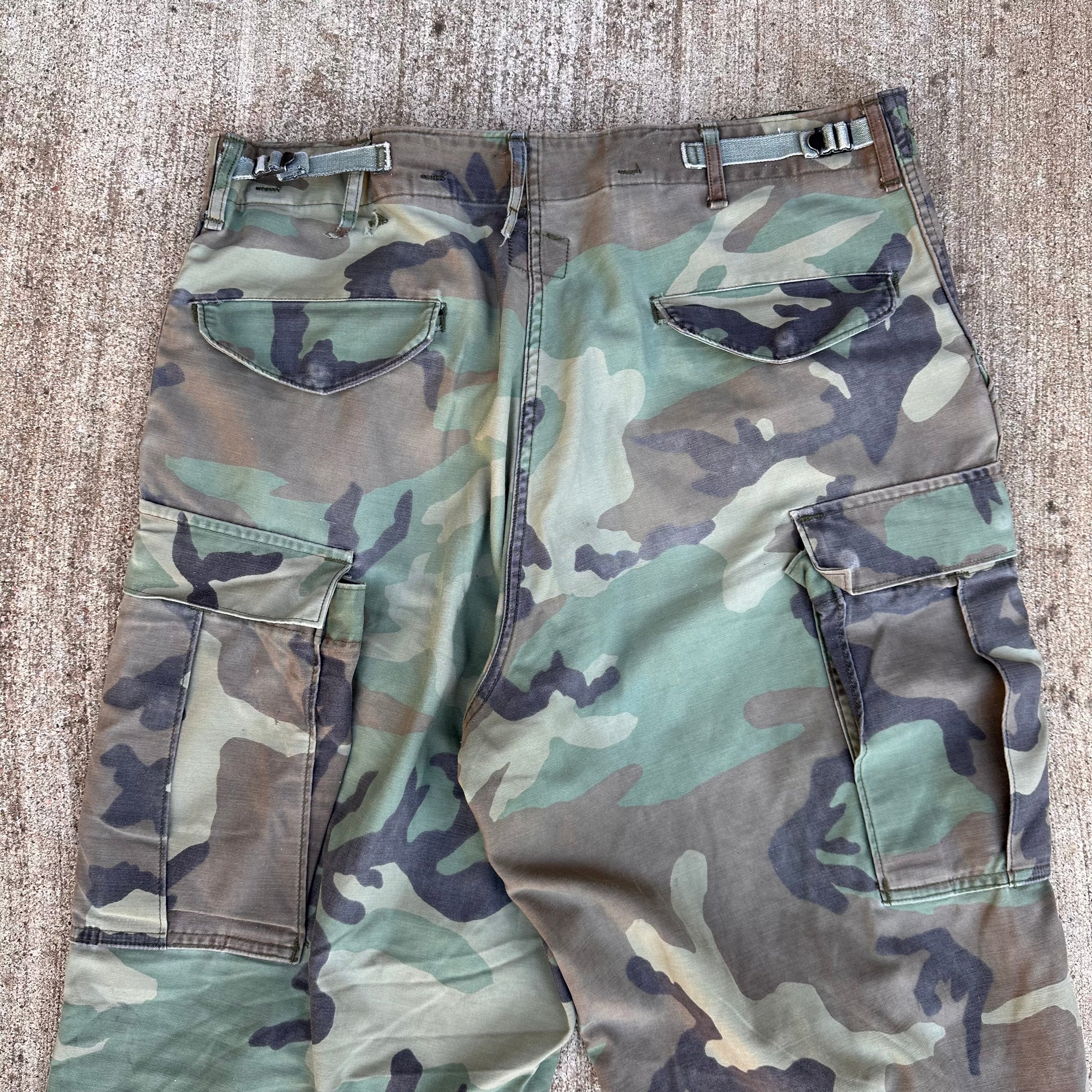 1980’s Woodland Camo M-65 Field  Pants Medium Regular