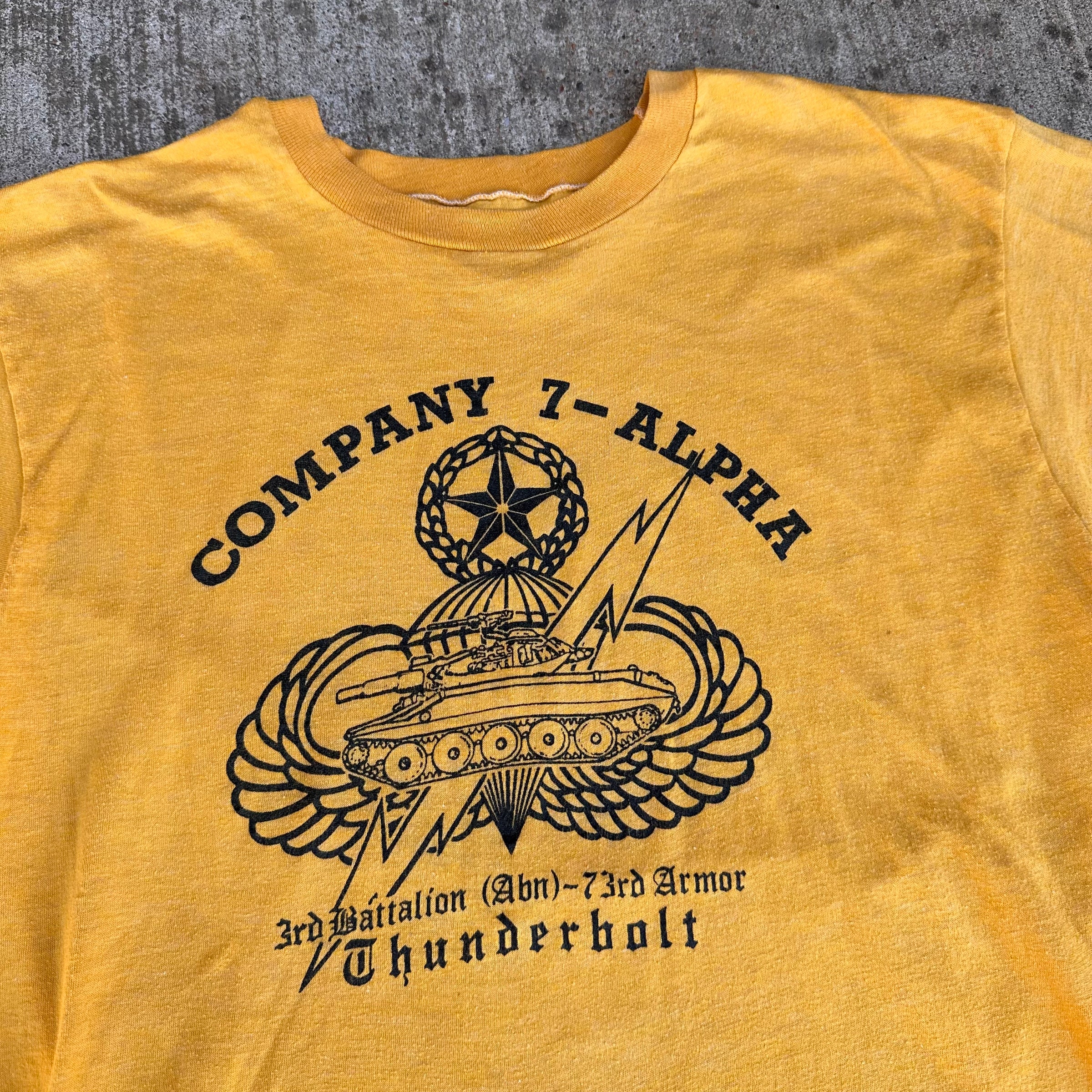 1980’s 3rd Airborne Battalion 73rd Armor T-Shirt Medium
