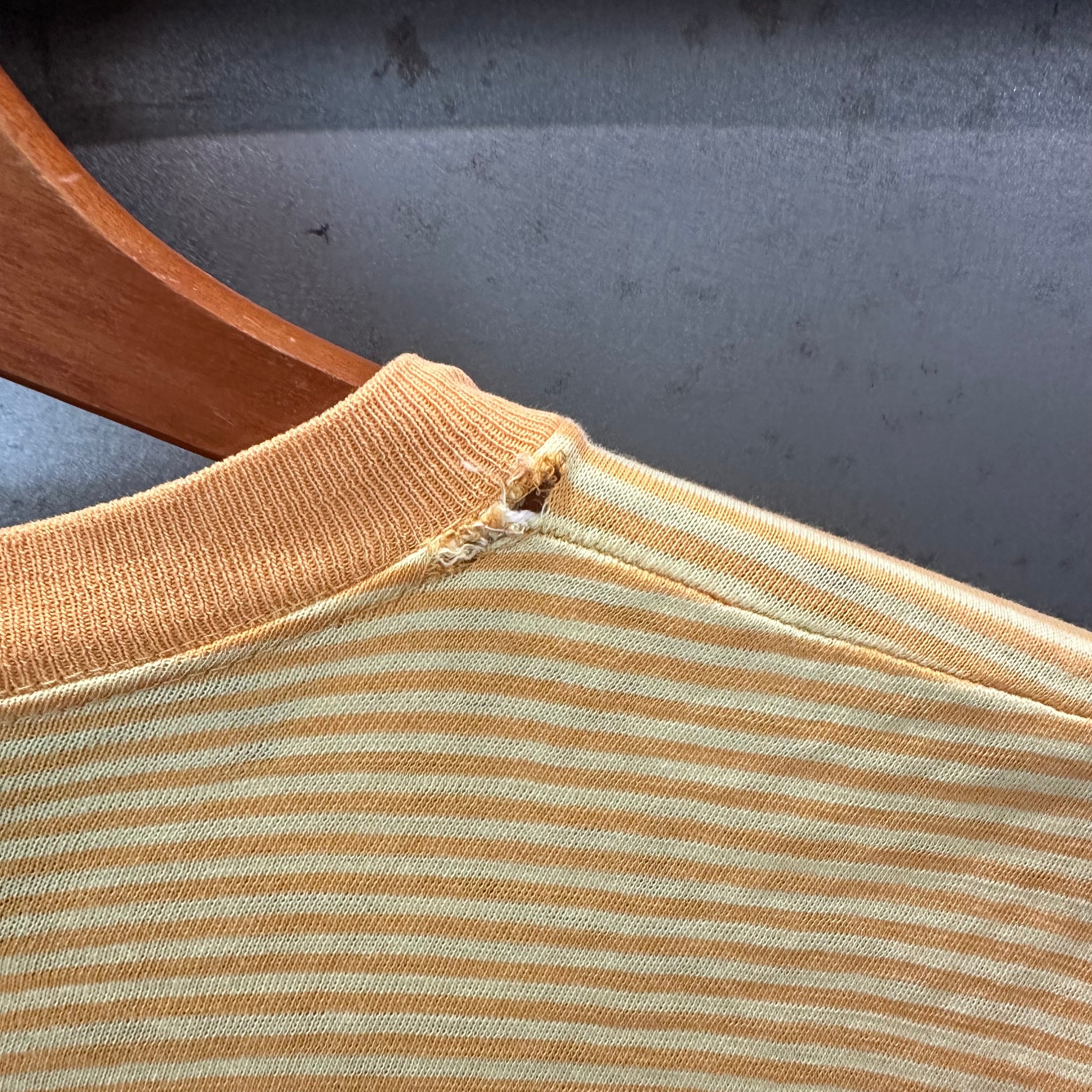 1960’s Jantzen Striped Yellow T-Shirt Medium