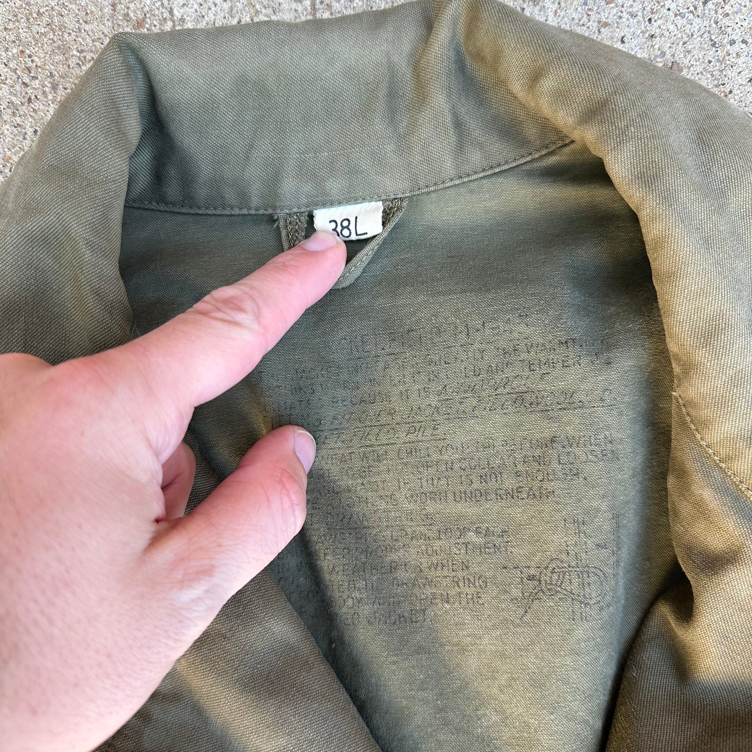 1940’s WWII M-43 Field Jacket 38L