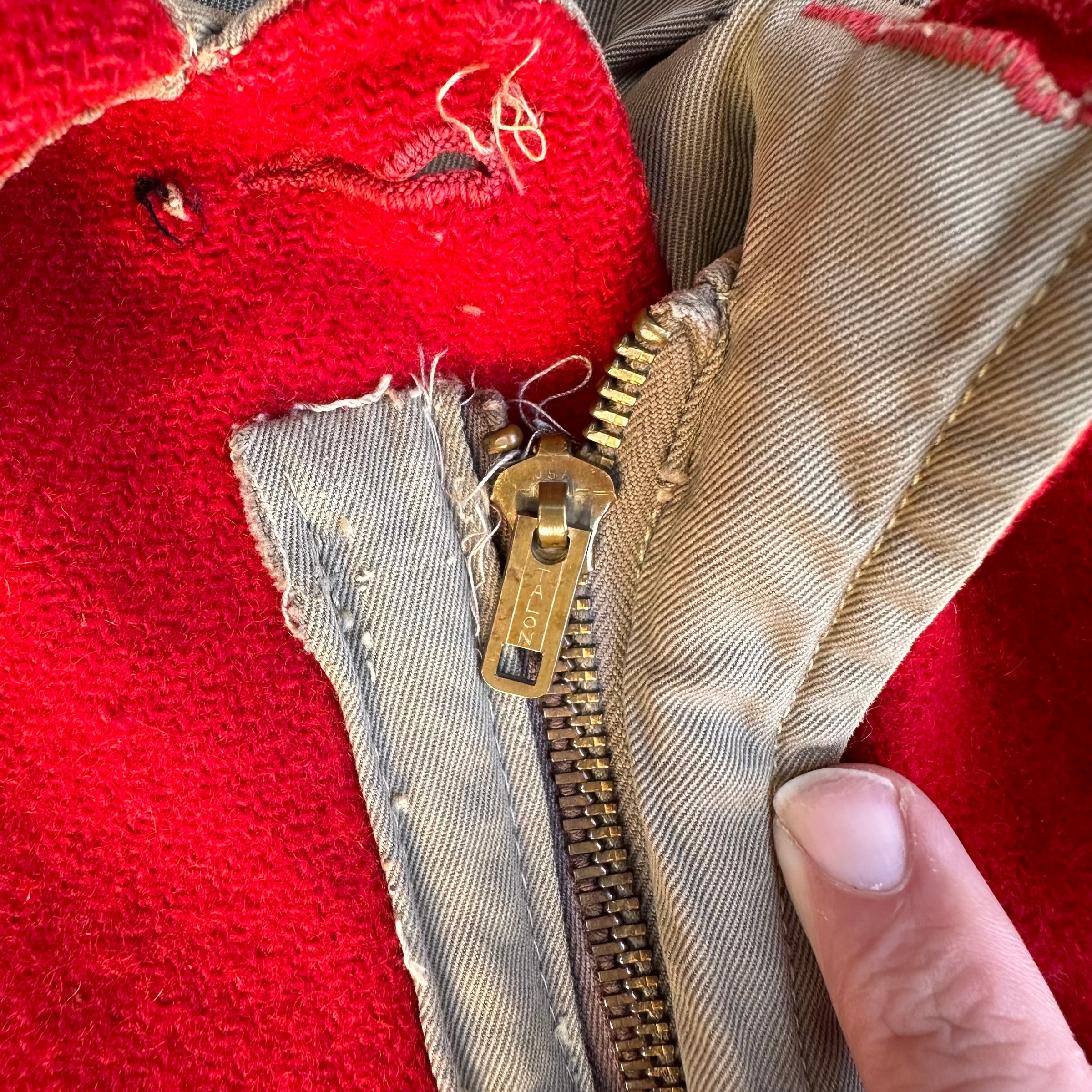 1940’s/50’s Dewey’s Sport Shop Reversible Wool Lined Cotton Jacket Large