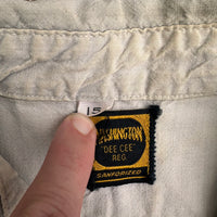 1950’s Washington Dee Cee Grey Chambray Work Shirt Medium