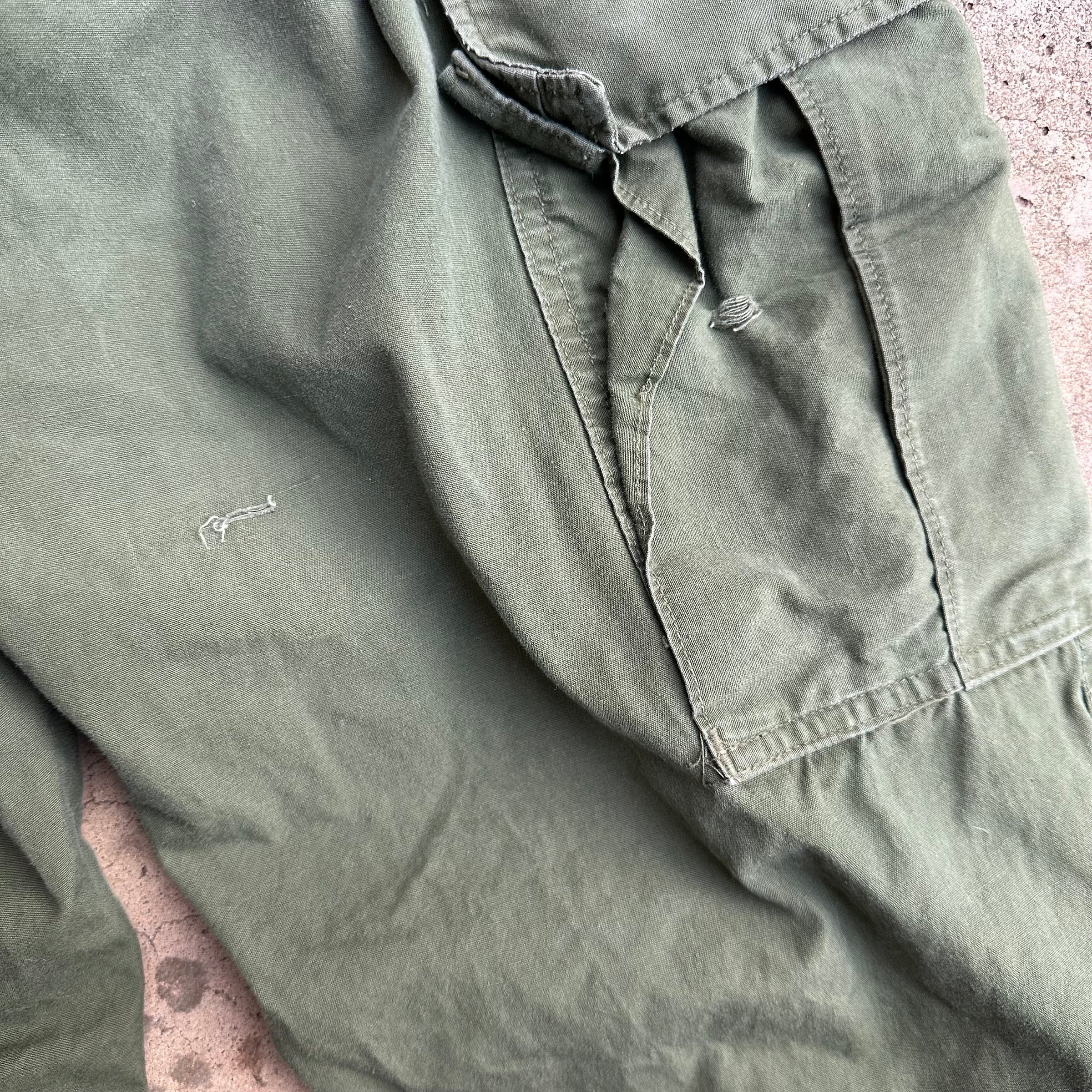 1960’s Vietnam War Second Pattern Poplin Jungle Pants Small Long