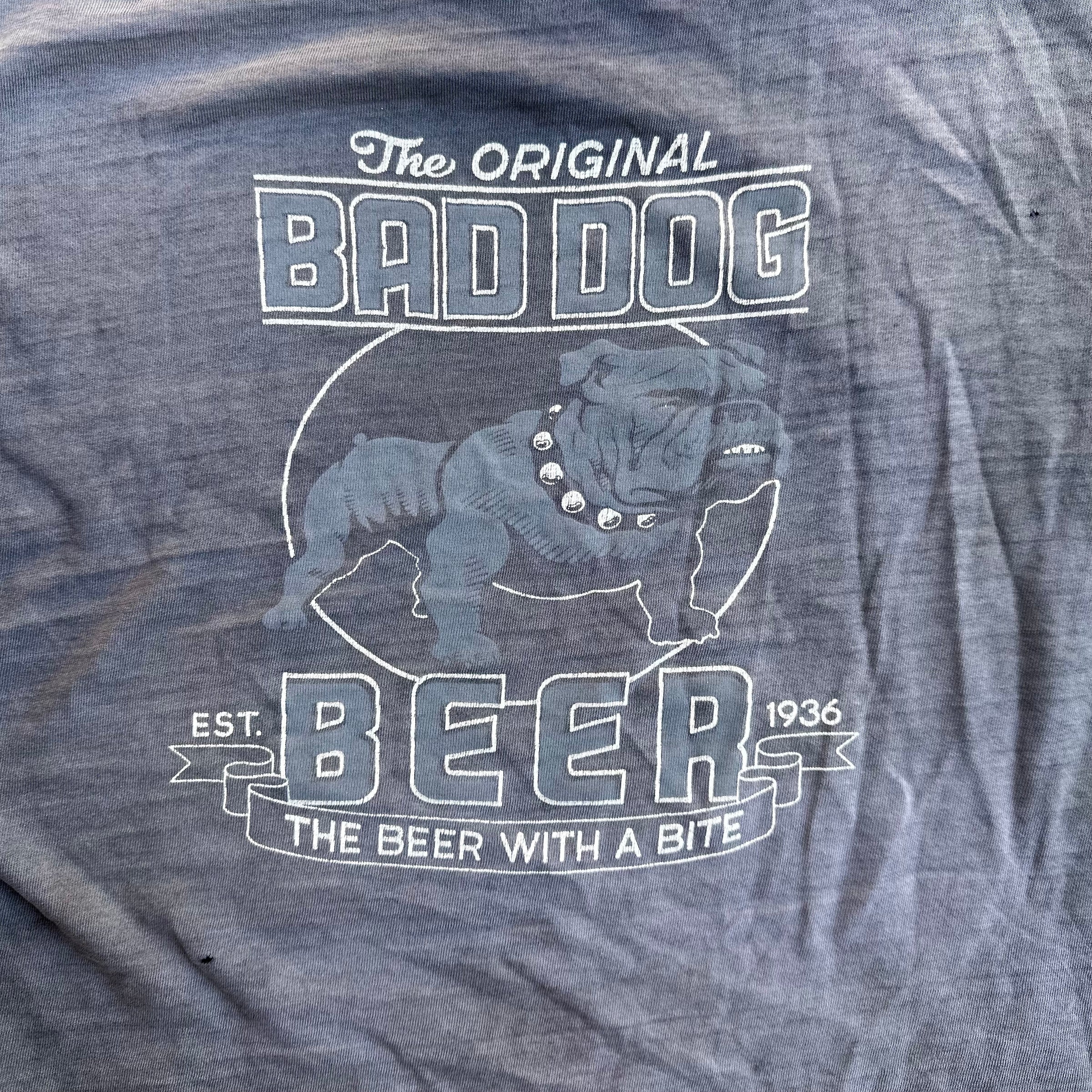 1970’s Bad Dog Beer T-Shirt Large