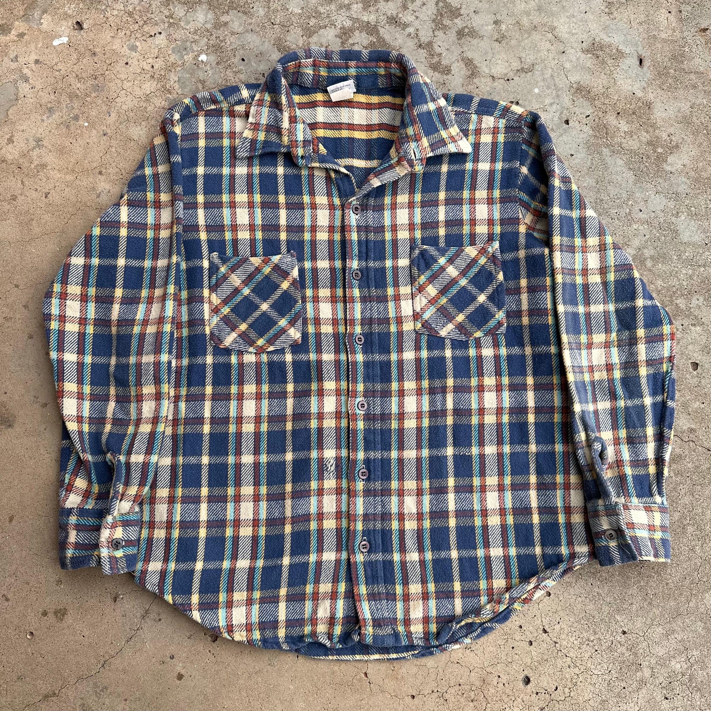 1970’s Montgomery Ward Cotton Flannel Shirt Large