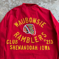 1960’s Waubonsie Ramblers Indian Head Chainstitched Jacket Large