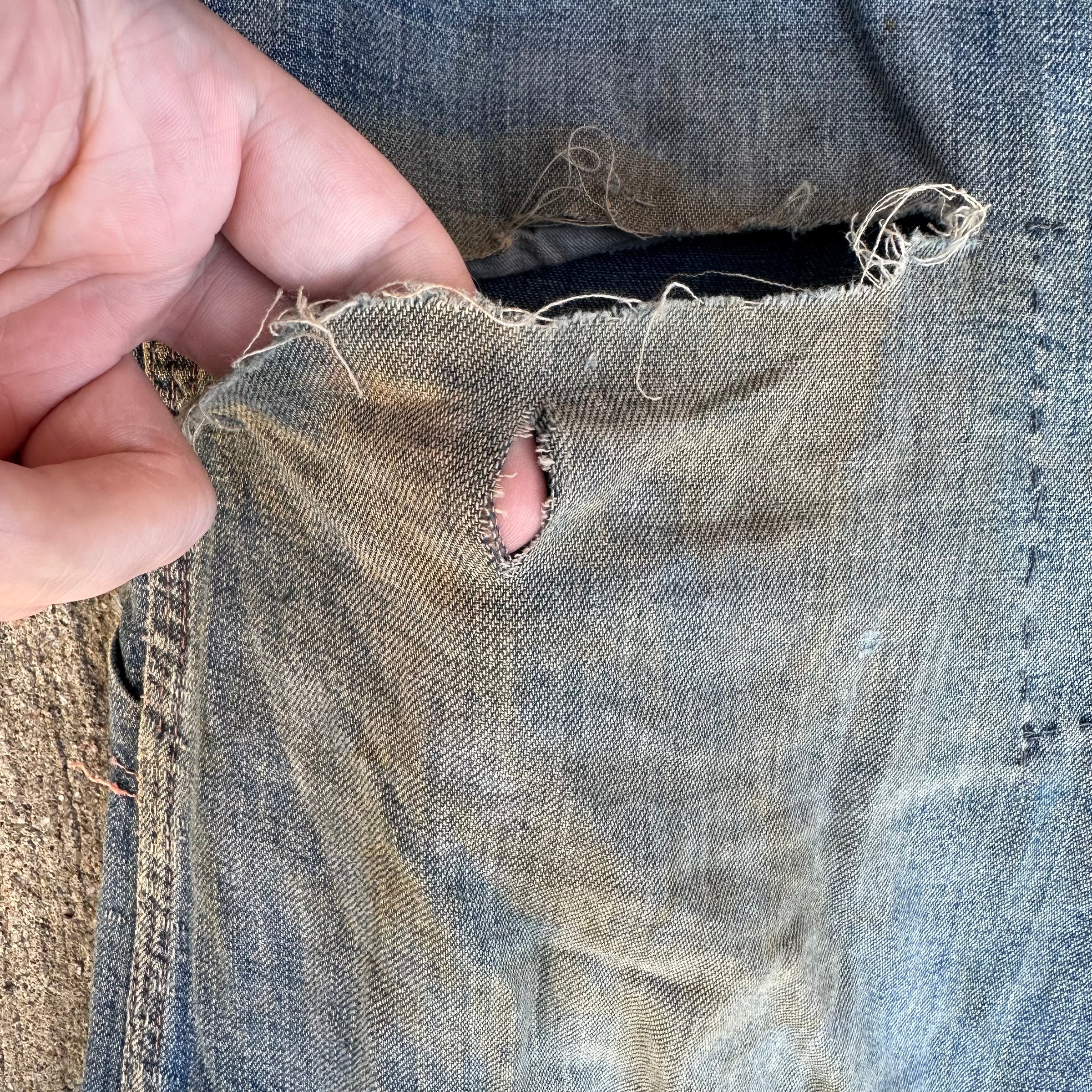1930’s Casey Jones Buckleback Denim Jeans 39” x 30”