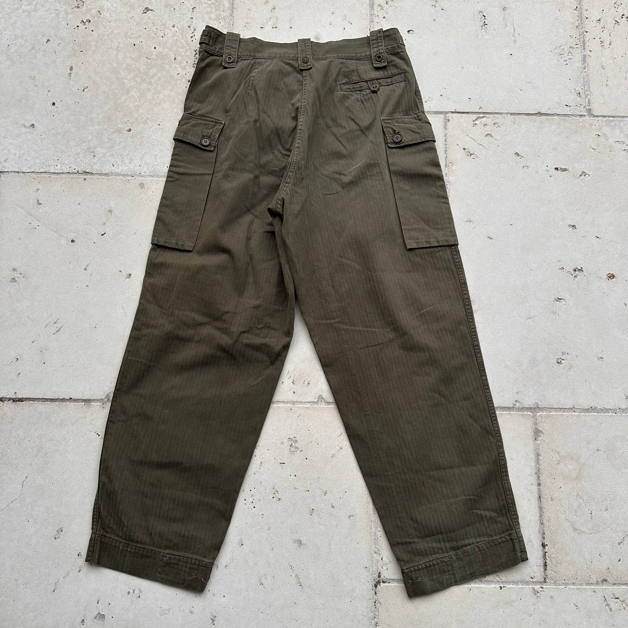 1970’s Dutch Army HBT Field Pants 32” - 34” x 30”