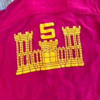 1950’s US Army 5th Engineer Battalion Bowling Shirt Medium