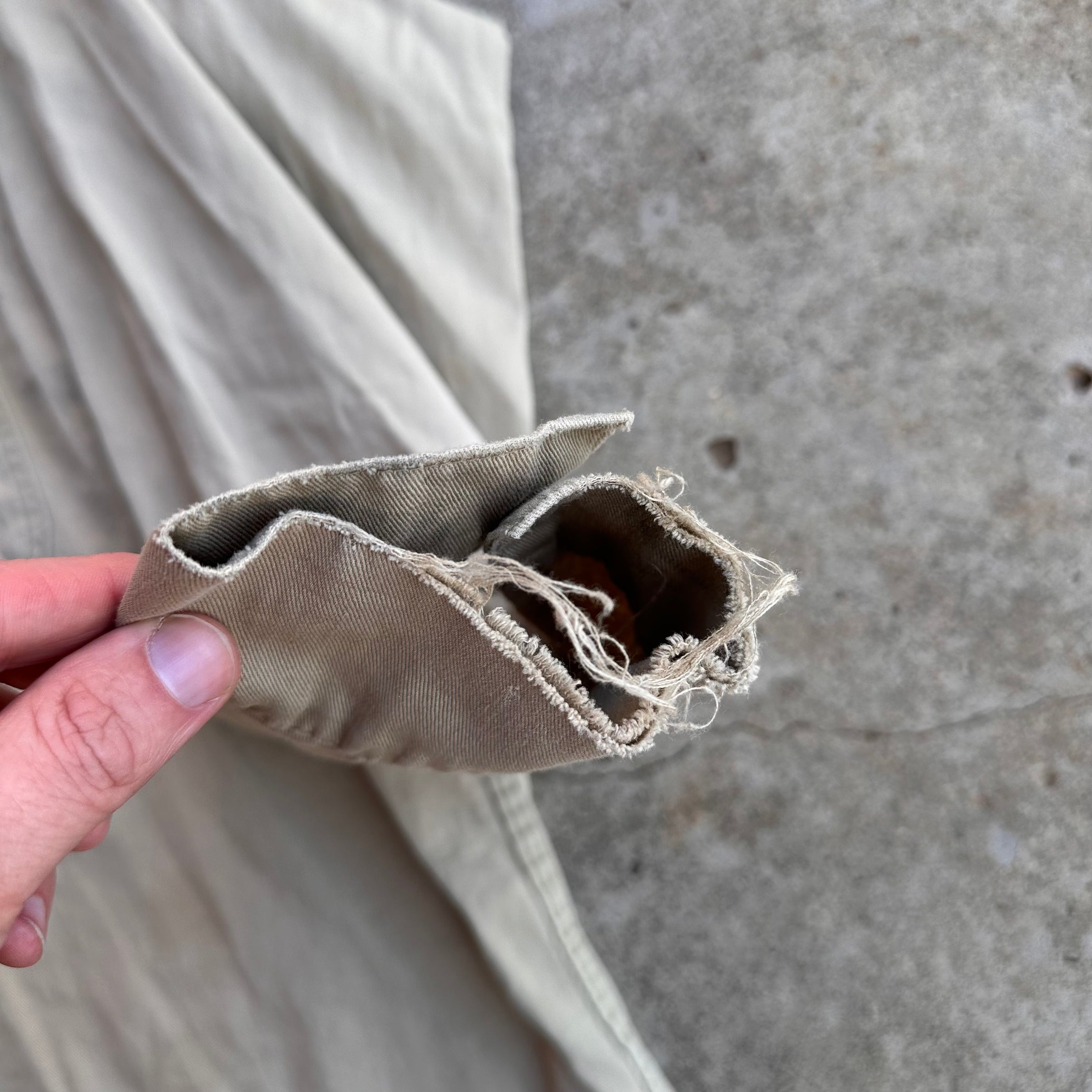 1940’s Lone Wolf Khaki Work Shirt Large