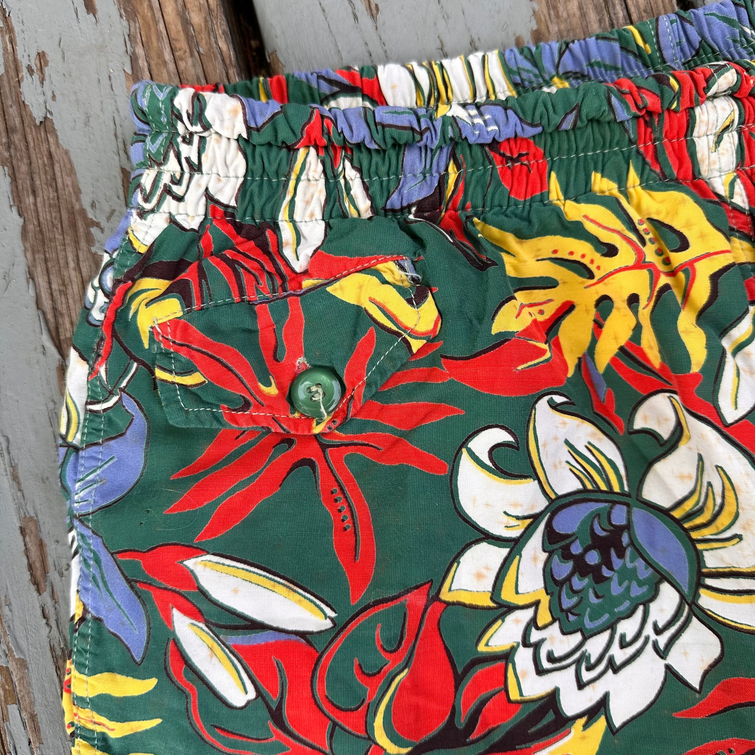 1950’s Jantzen Floral Swim Shorts Size 34