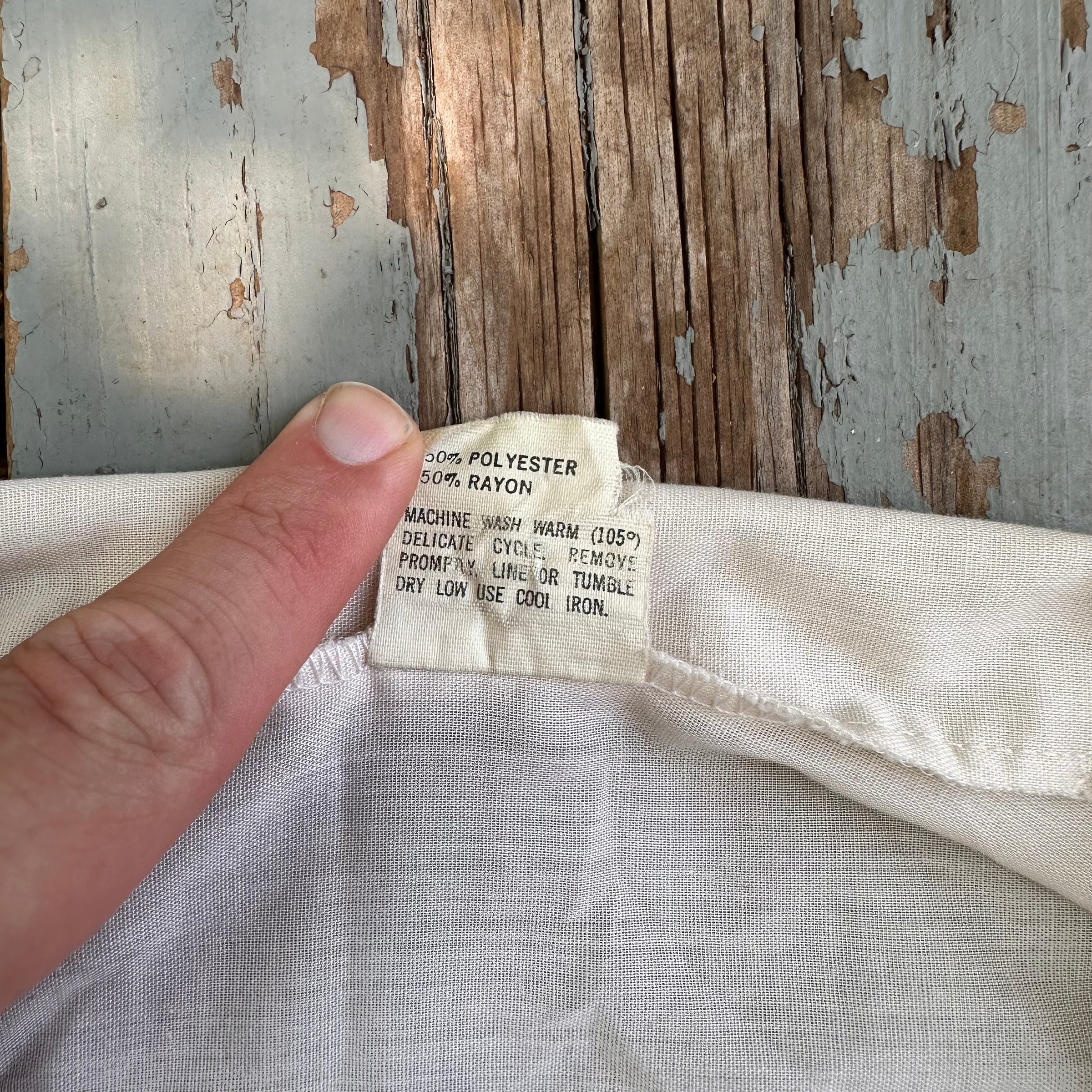 1970’s Flower Poly Blend Shirt Size 36