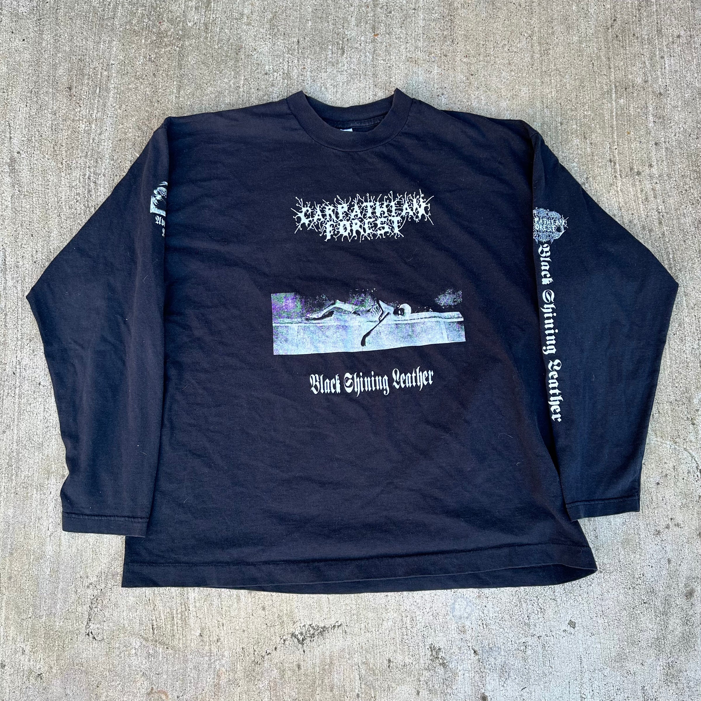 1998 Carpathian Forest “Black Shining Leather” Album Longsleeve T-Shirt XL