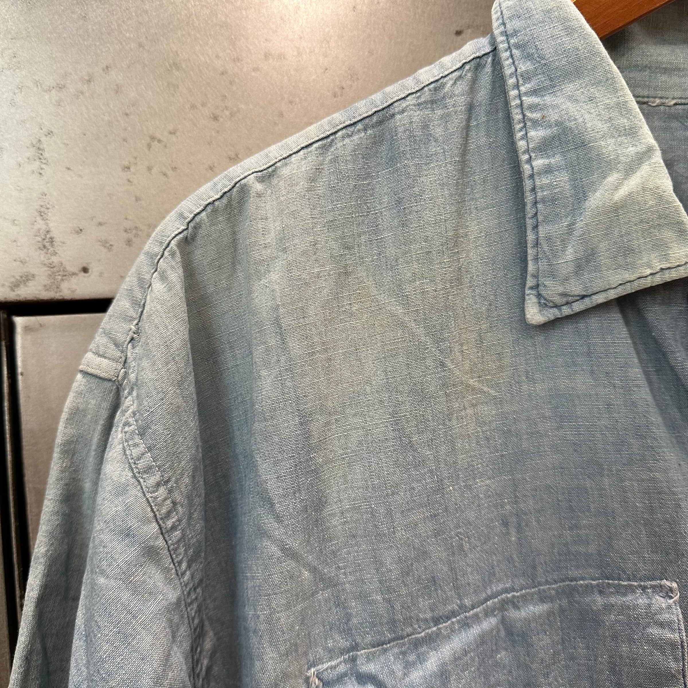 1950’s King Kole Chambray Work Shirt XL