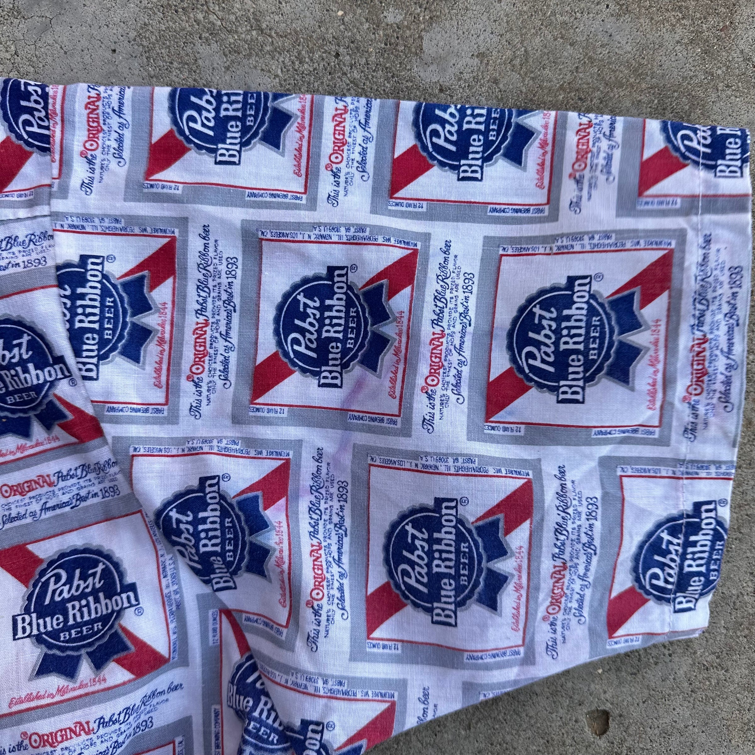 1970’s PBR Beer Print Short Sleeve Shirt XL