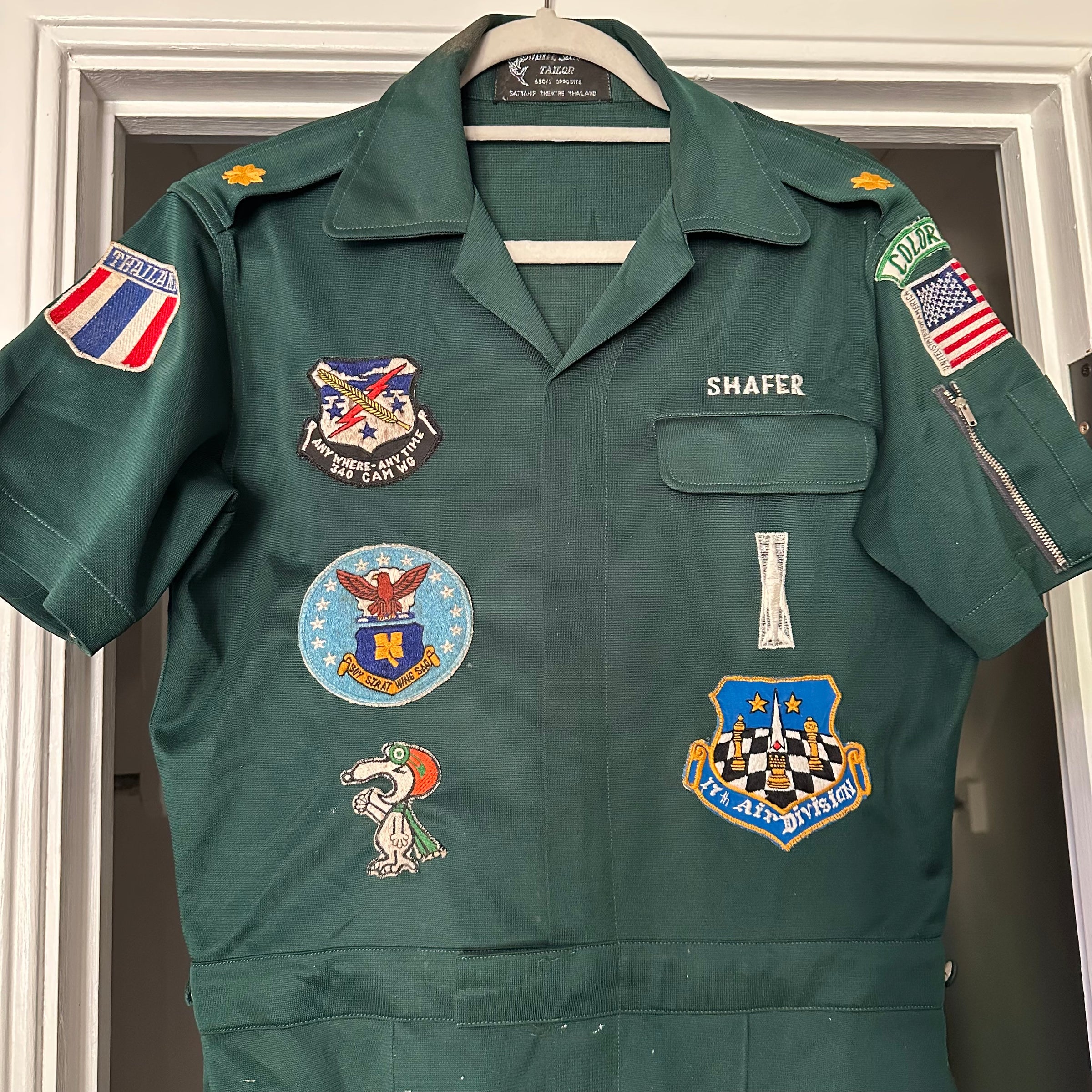 1970’s Vietnam War Thai Made USAF 17th Air Squadron Party Suit