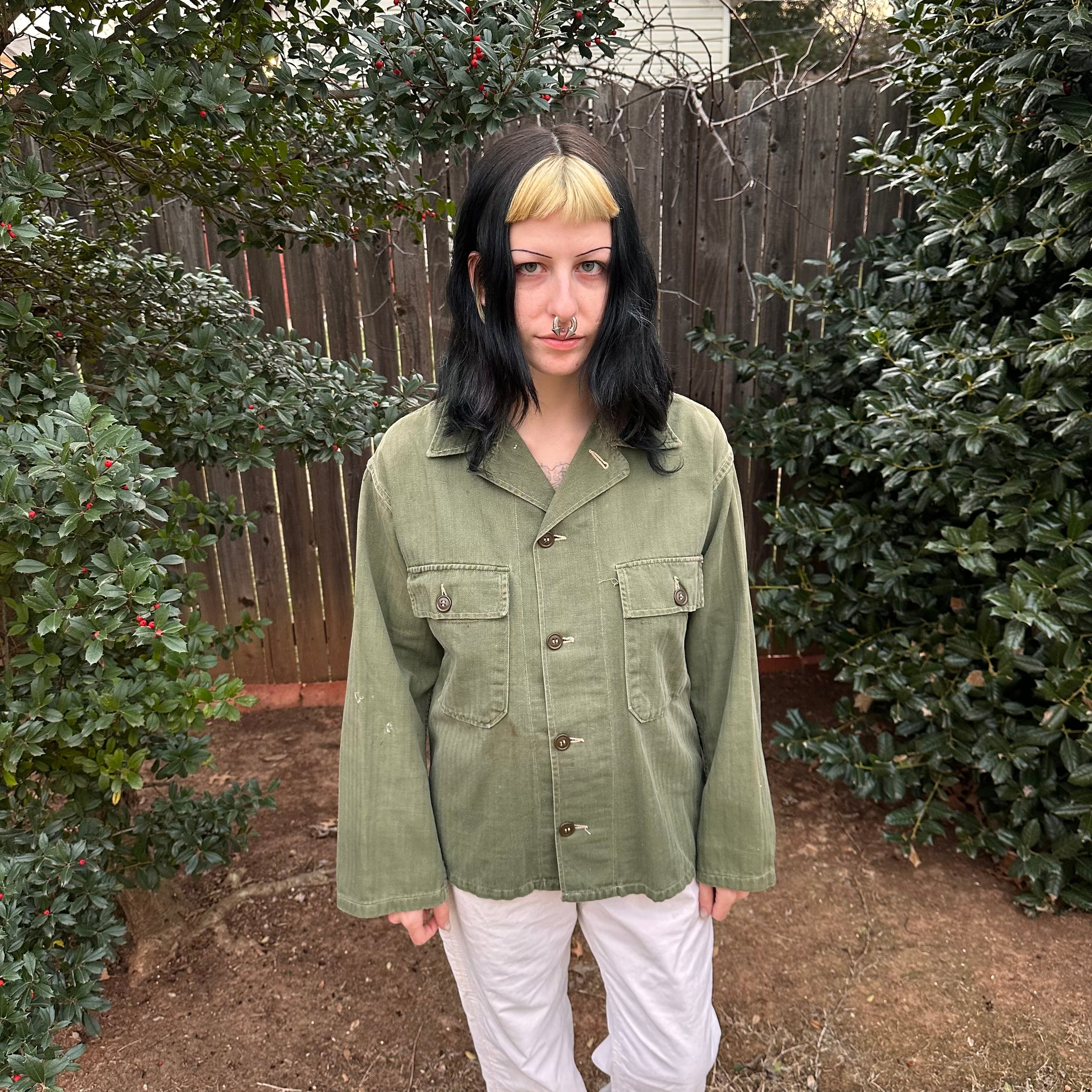 1950’s US Army HBT Fatigue Shirt Medium