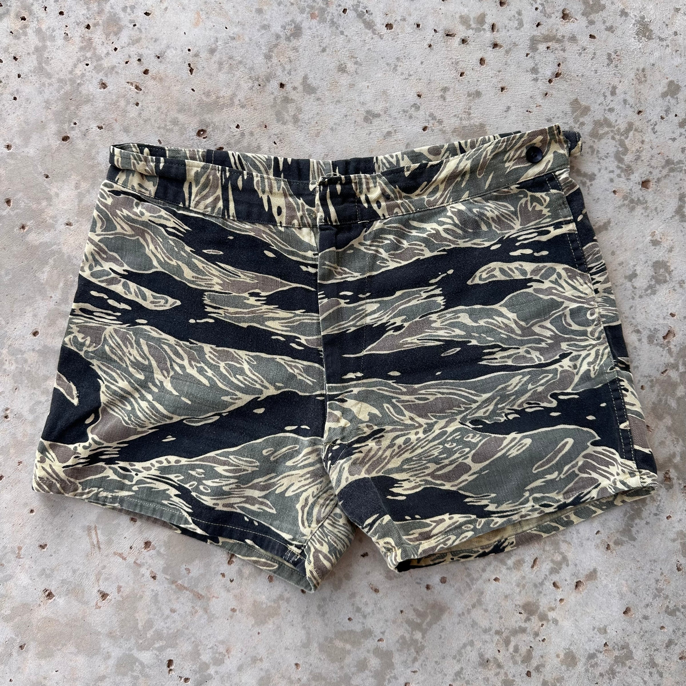 1960’s Vietnam War Japanese Made Tiger Stripe Shorts 30” Waist