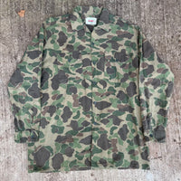 1960’s/70’s Kamo Brand Hunting Camo Cotton Flannel Shirt Large