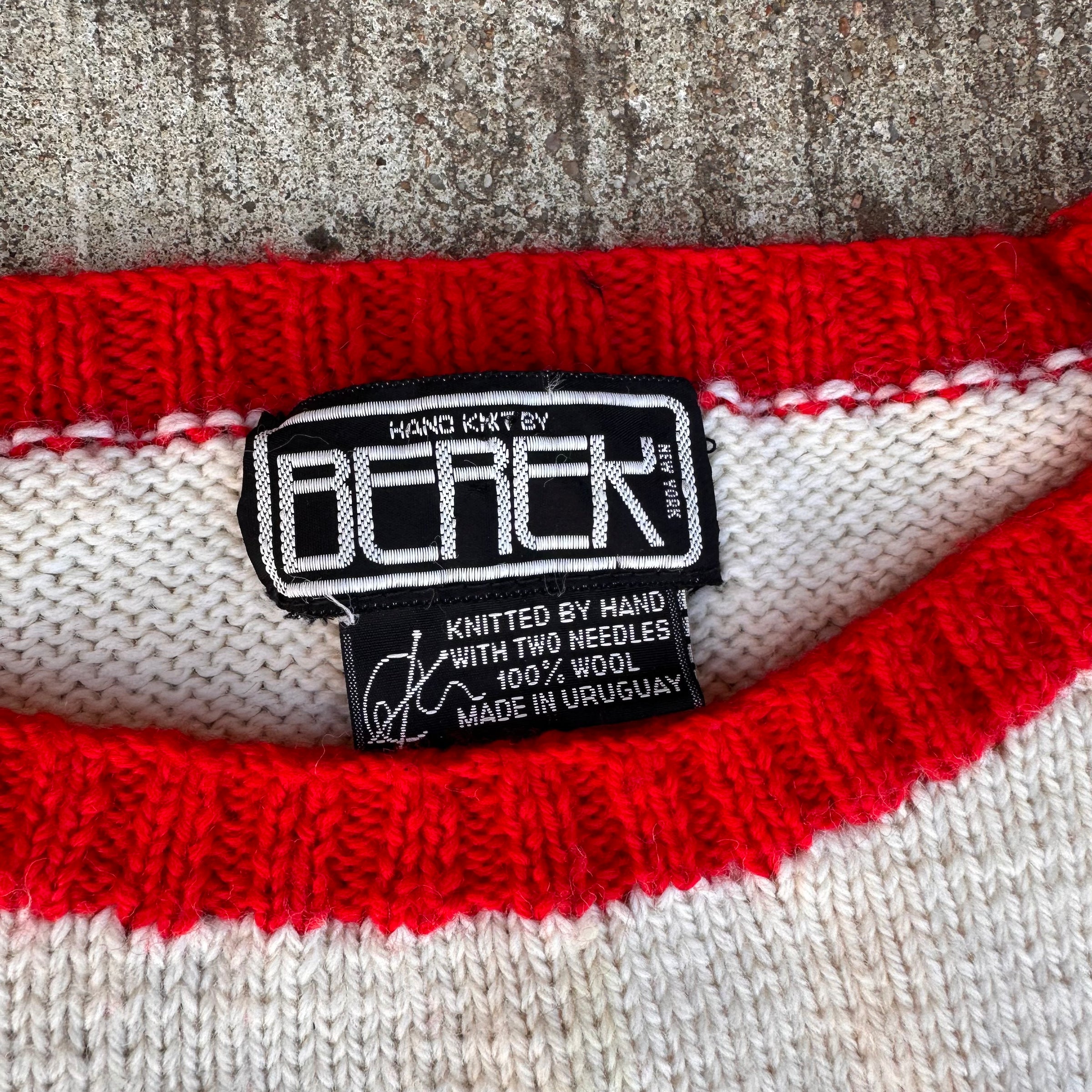 1980’s Berek Wool Dalmatian Sweater Medium