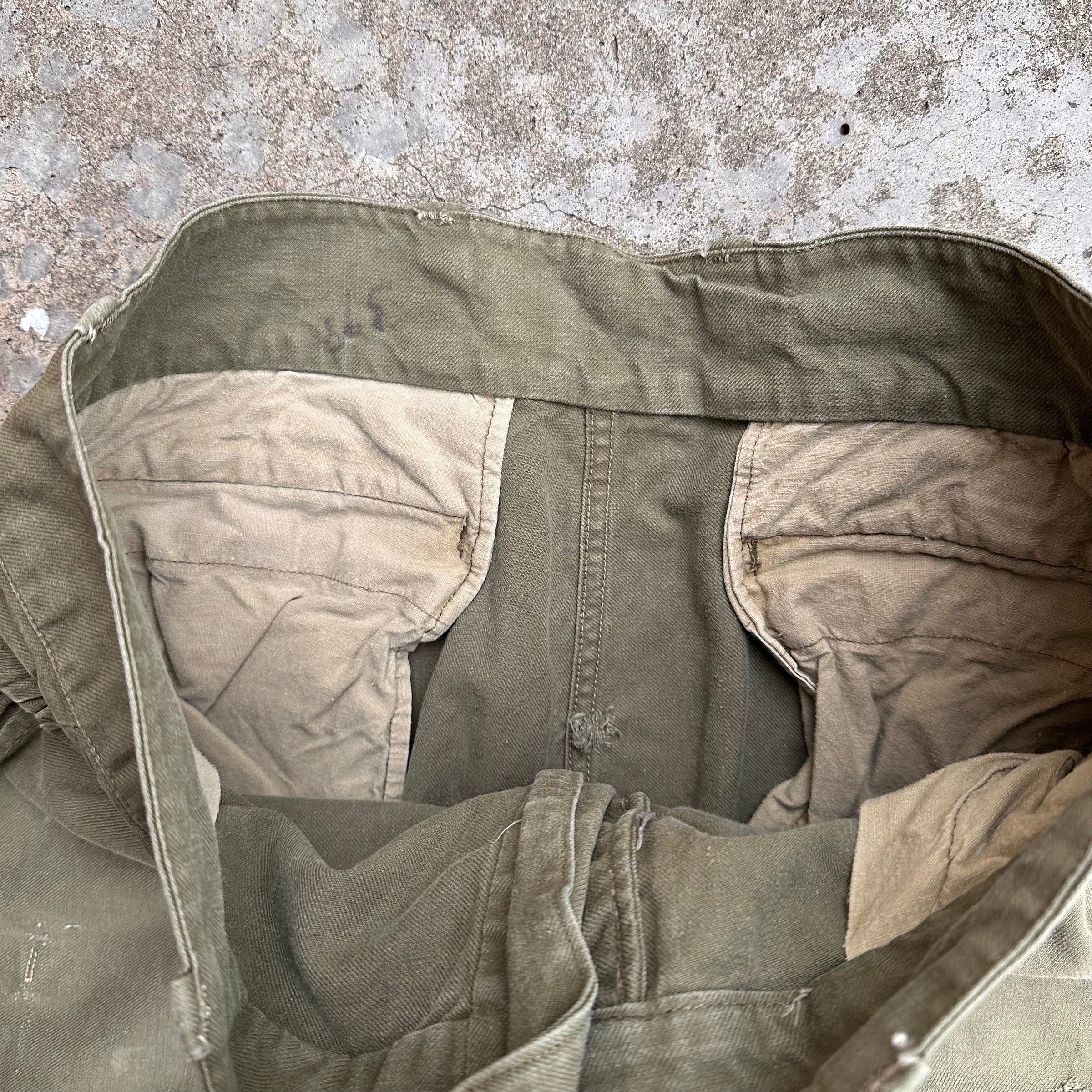 1950’s Modified French M-47 Pants 36” Waist