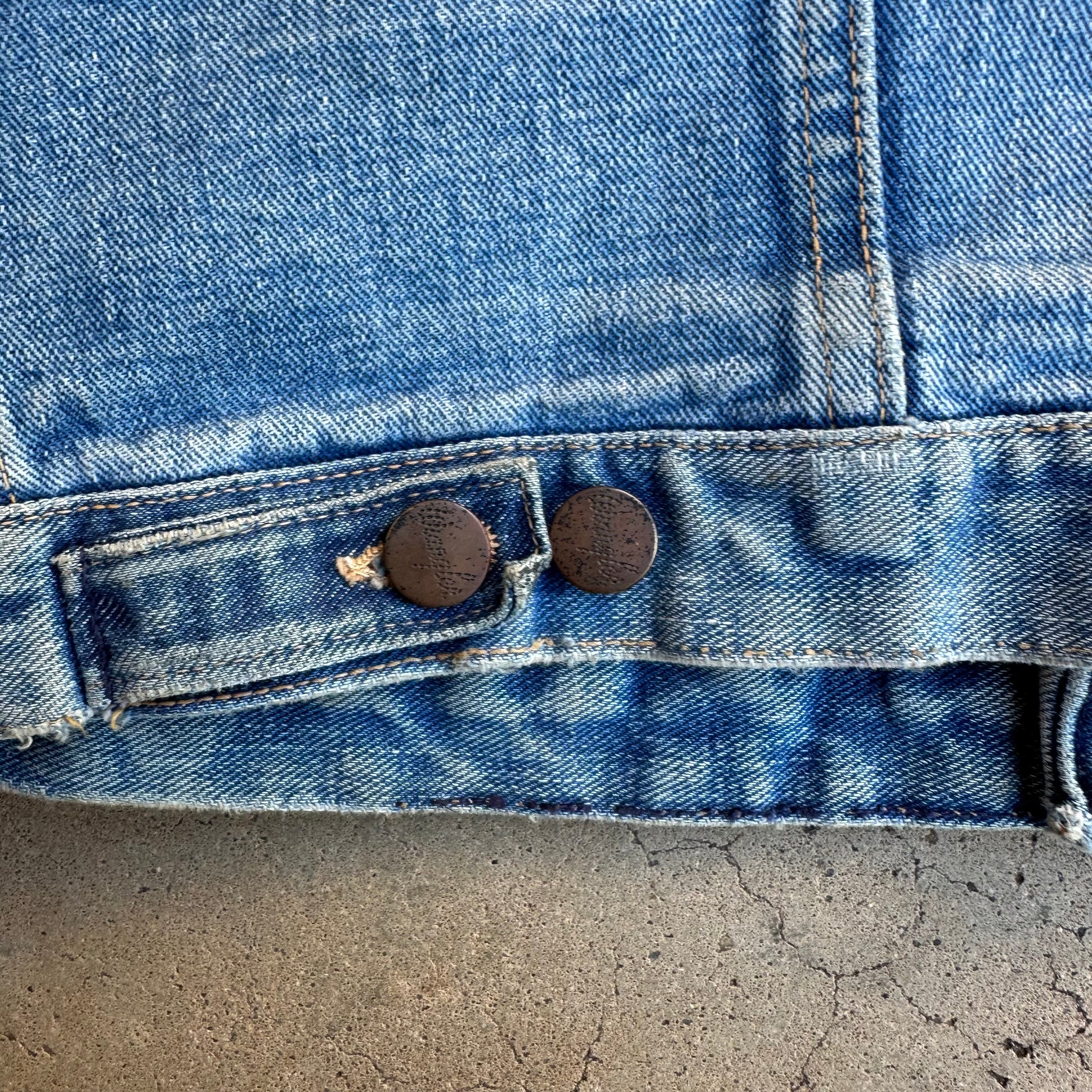 1960’s Wrangler 124MJ Denim Cutoff Vest Size 38