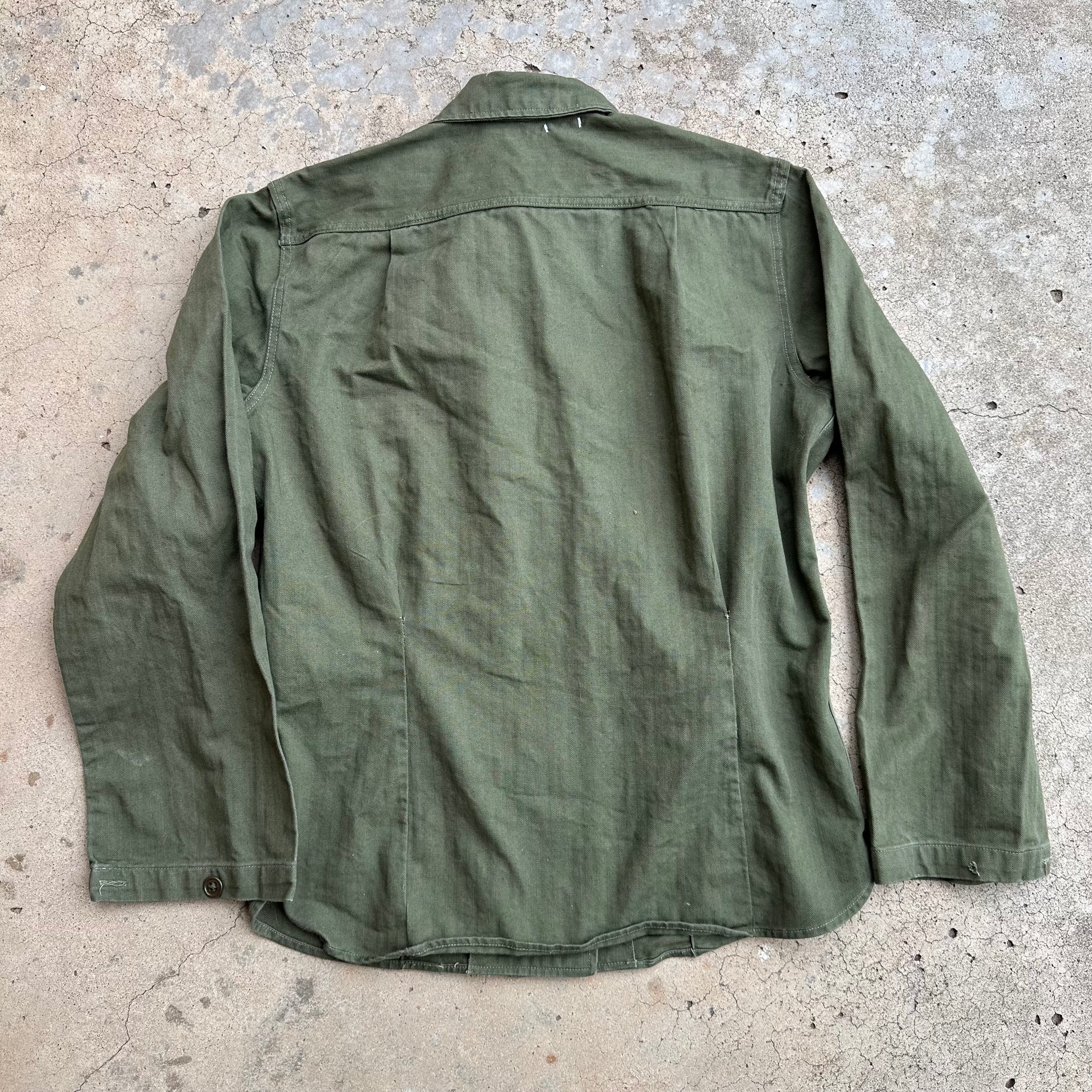 1940’s WWII Women’s Army Corps HBT Fatigue Shirt Medium