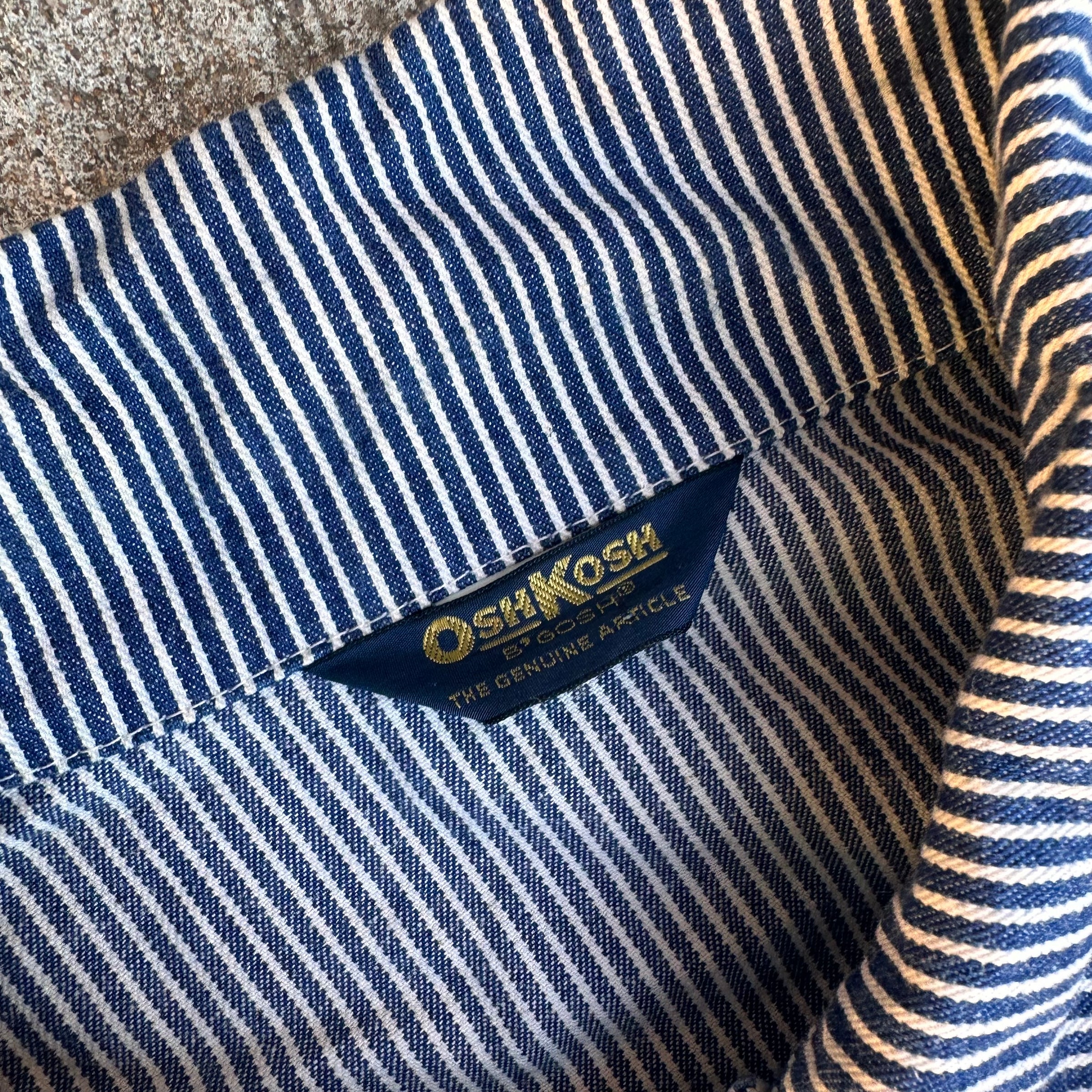 1970’s OshKosh Hickory Stripe Chore Coat Size 50R