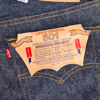 1990’s Deadstock MiUSA Levi’s 501 Shrink to Fit Denim Jeans Tagged 31” x 36”