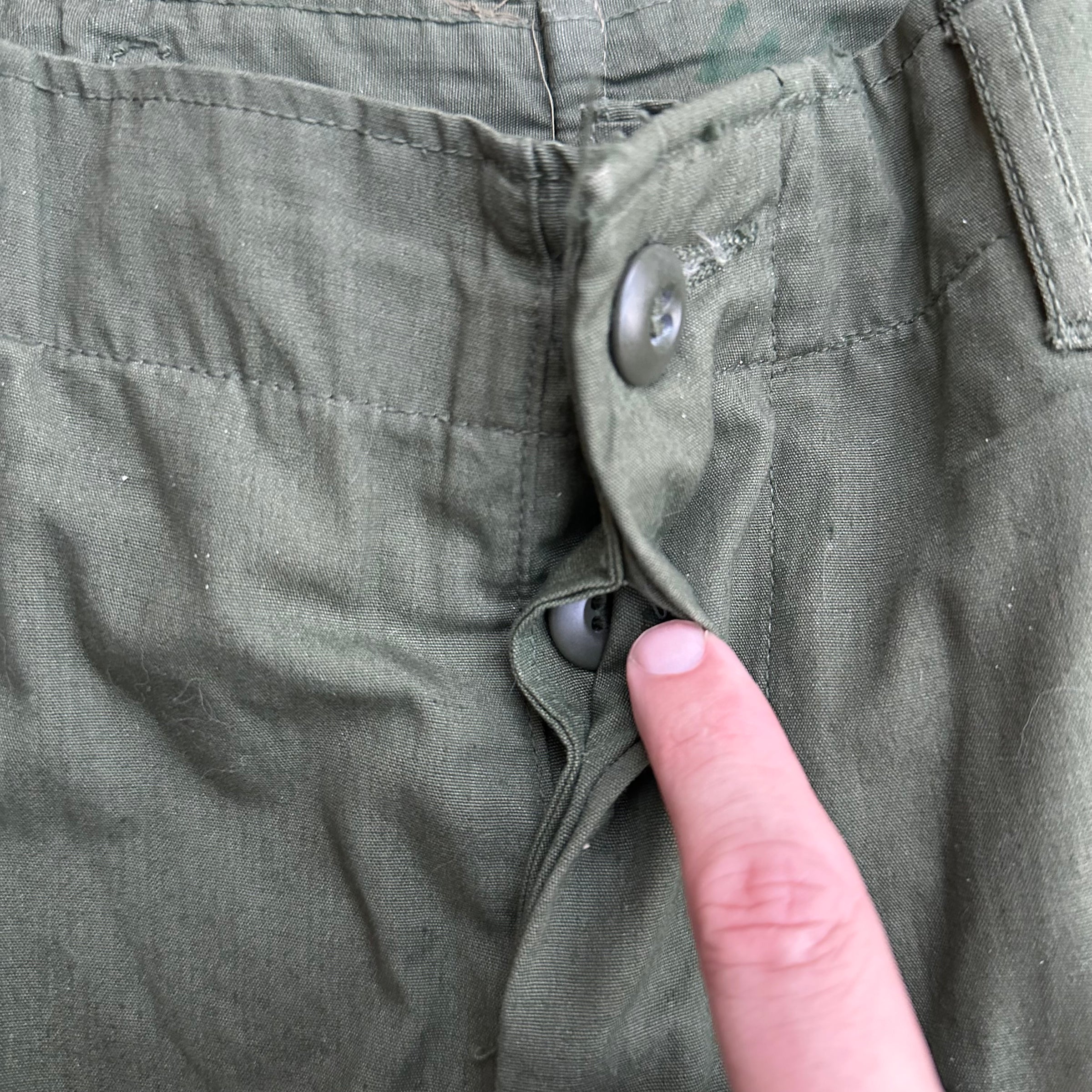 1960’s Near Mint Poplin Jungle Trousers Medium Regular