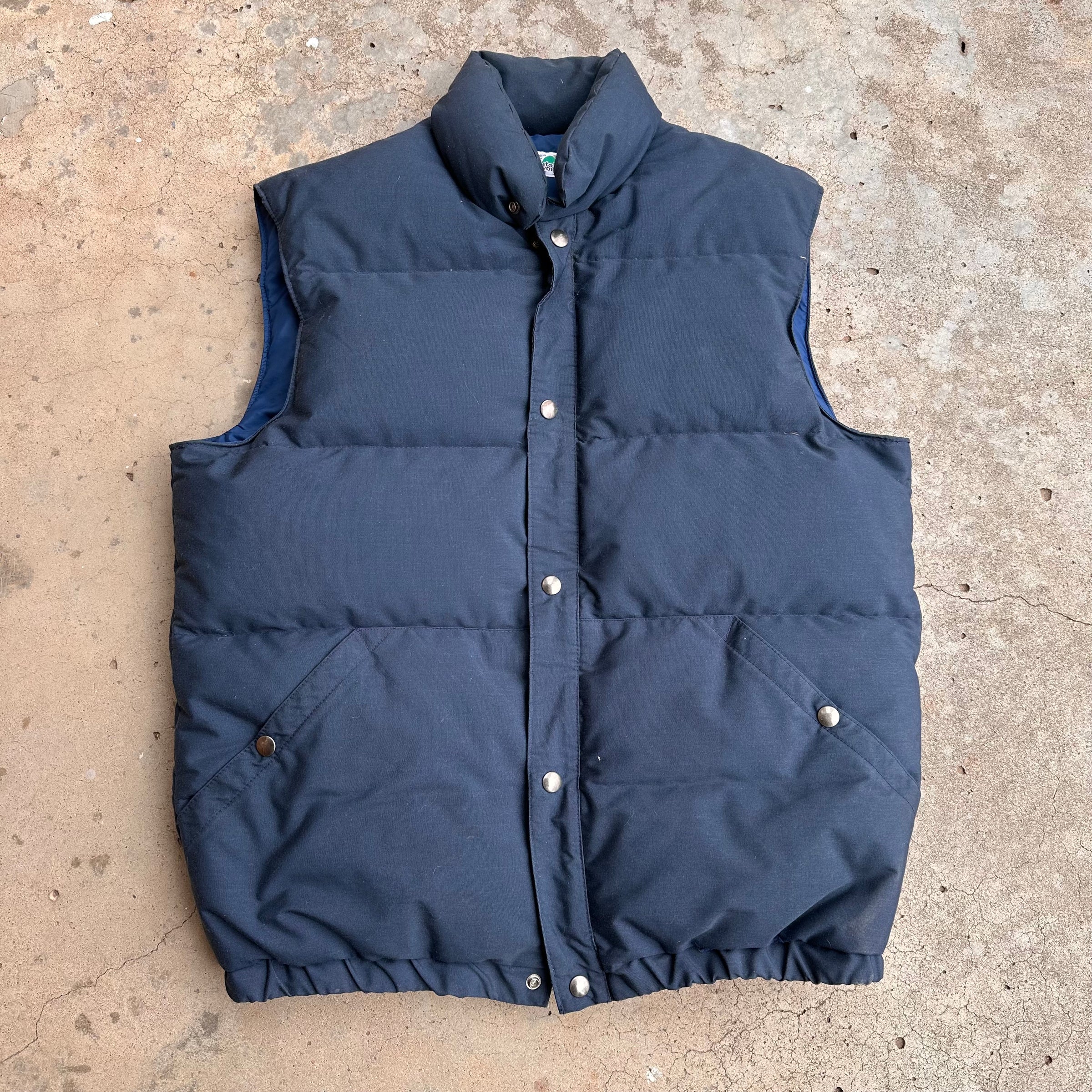 1970’s/80’s Green Mountain Threadworks Down Puffer Vest 23” Chest