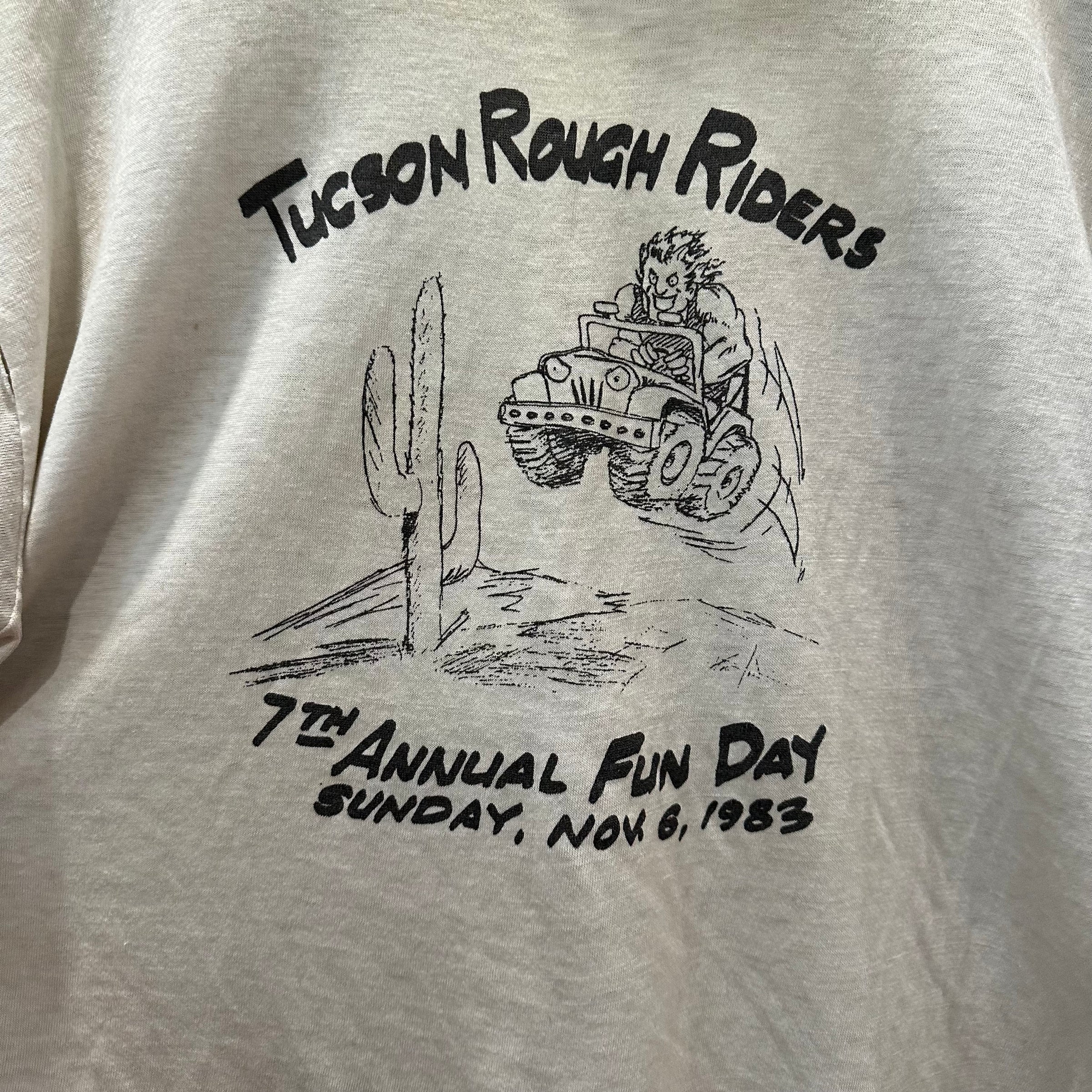 1980’s Tucson Rough Riders Ringer T-Shirt Large