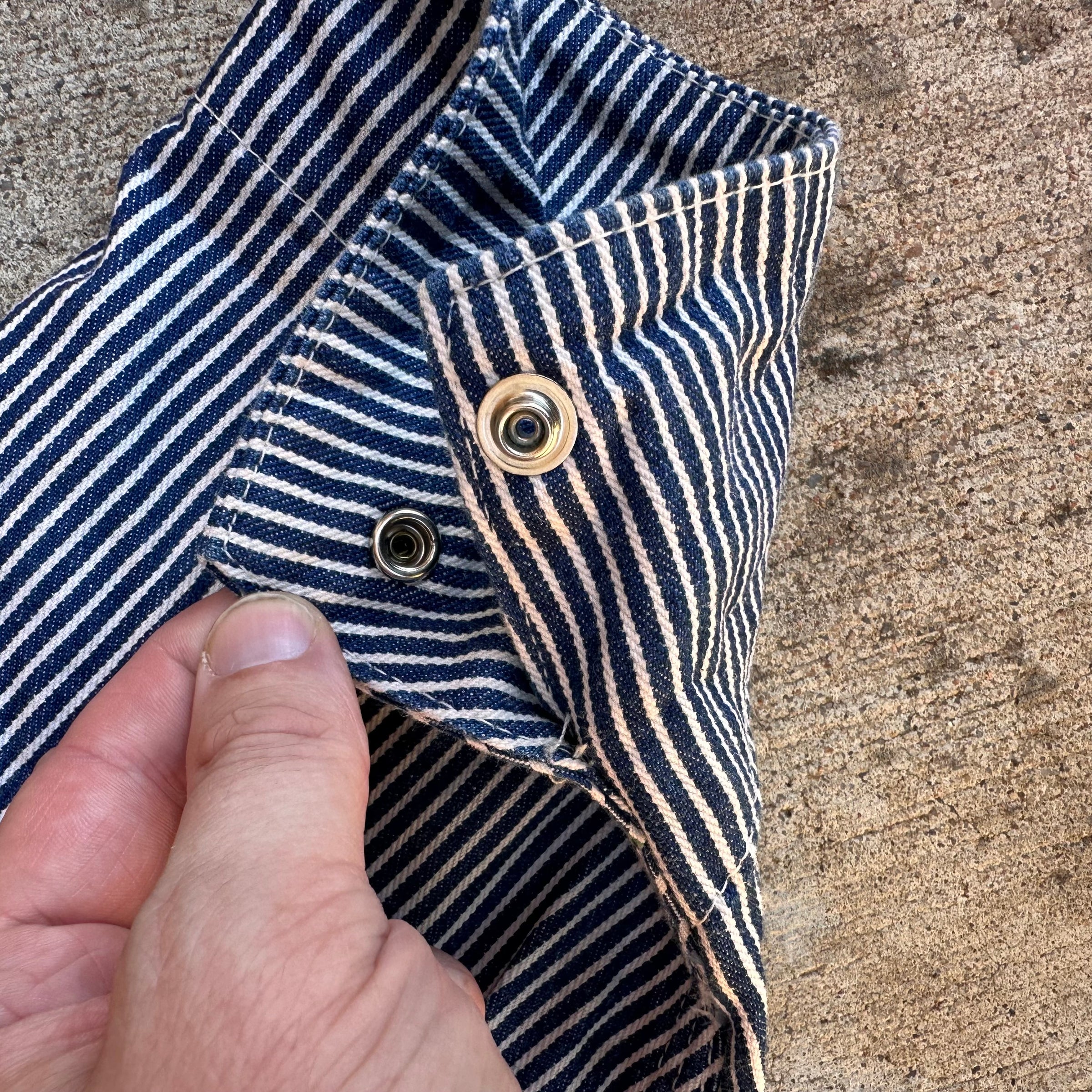 1970’s OshKosh Hickory Stripe Chore Coat Size 50R